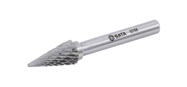 53766 SATA Conical pointed-nose cross cut burrs M1020X06