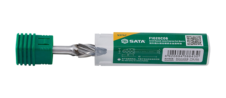 53747 SATA Arch round-nose coarse cut burrs F1020C06