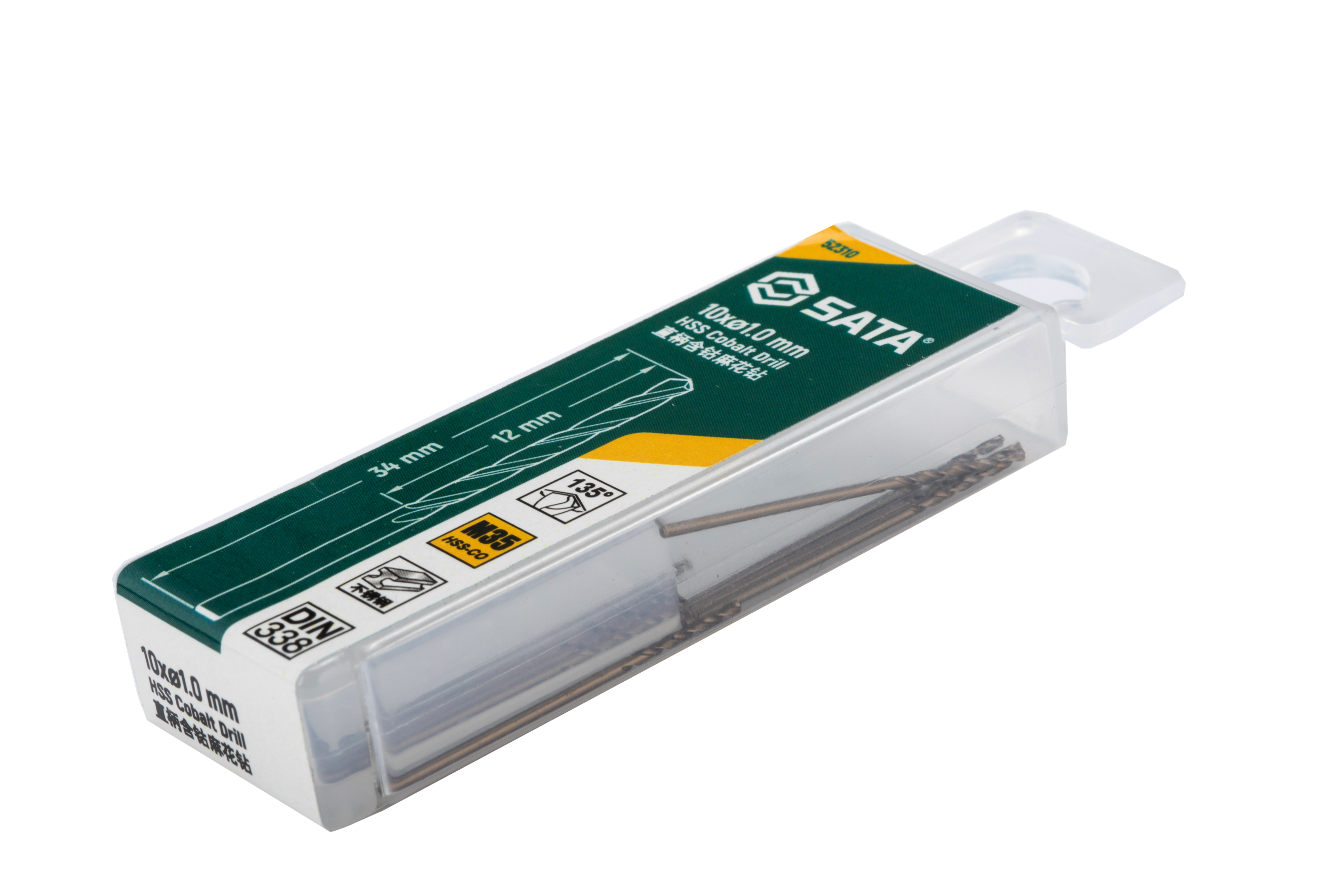 52350 SATA 10PC HSS COBALT DRILL 5.0 MM