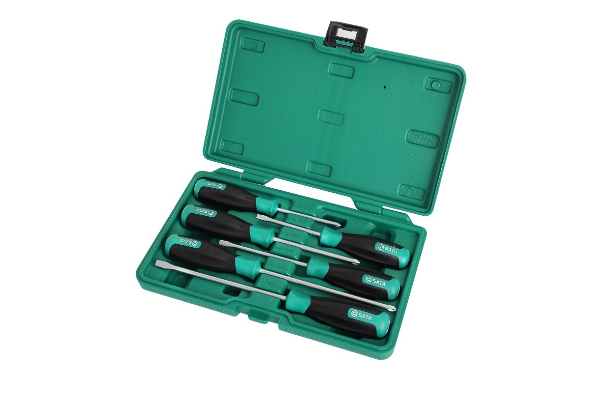 09309 SATA 6Pc. T Series Screwdriver Set, Slotted&Phillips Tips