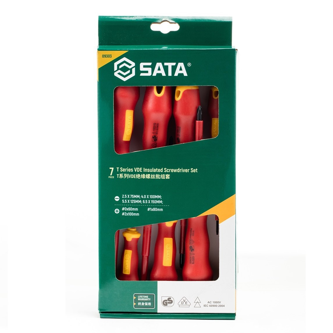 09303 SATA 7Pc. T Series VDE Insulated Screwdriver Set