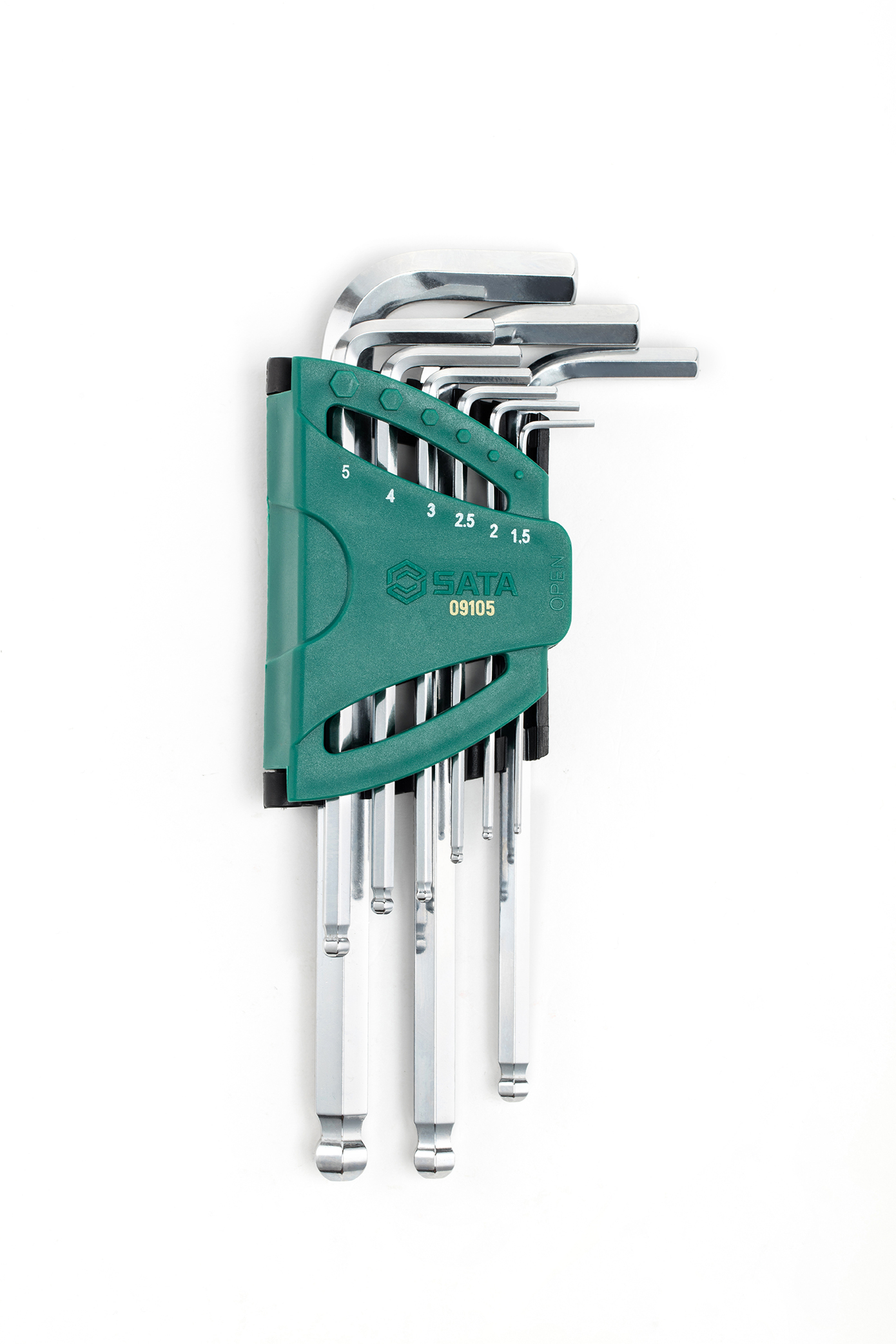 09105 SATA 9pc Long Arm Ball Point Hex Key Set