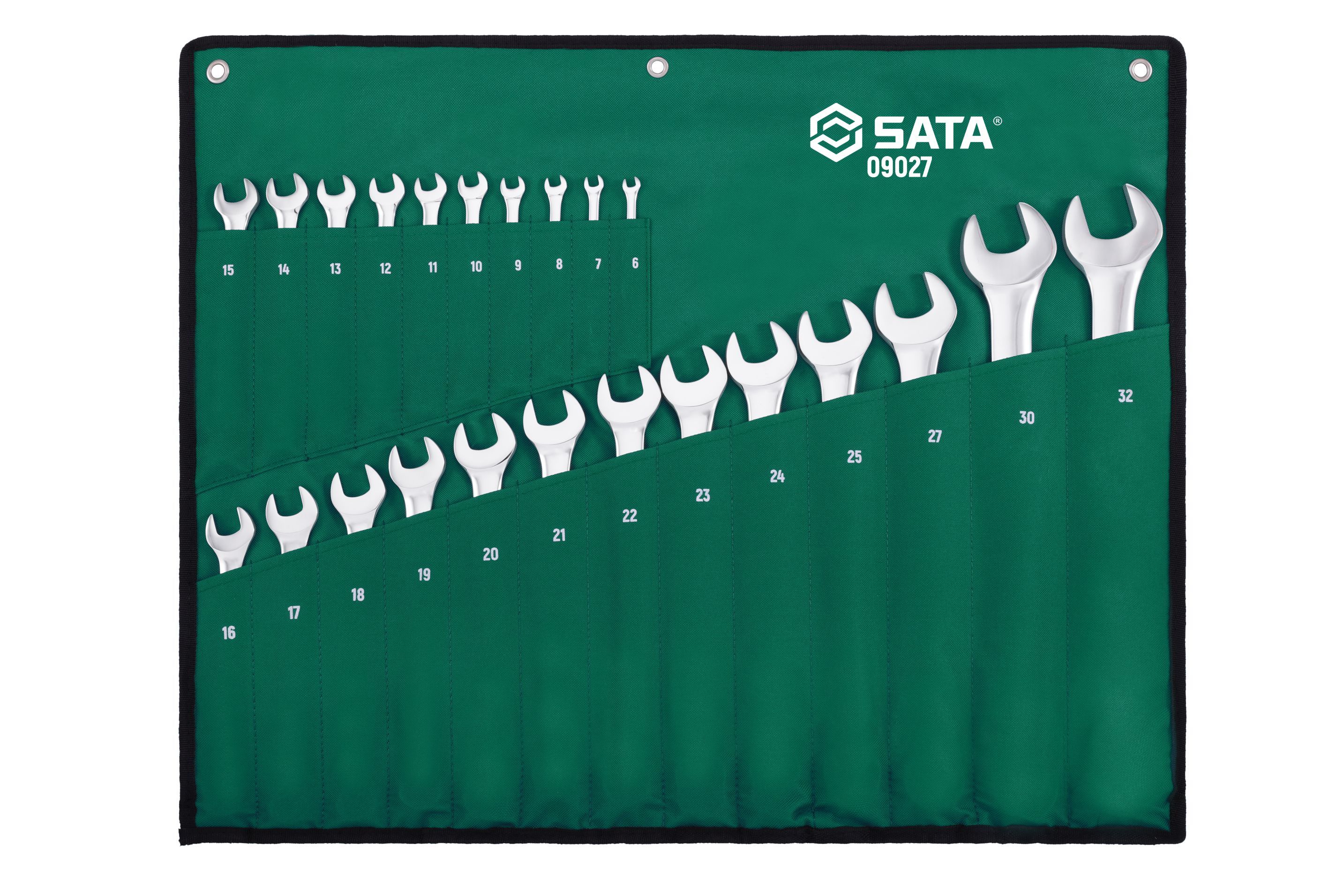 09027 SATA 23Pc. Full Polish Combiantion Wrench Set