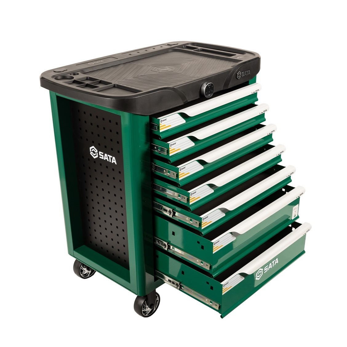 95107A SATA 7-Drawer Tool Trolly (Coded Lock)