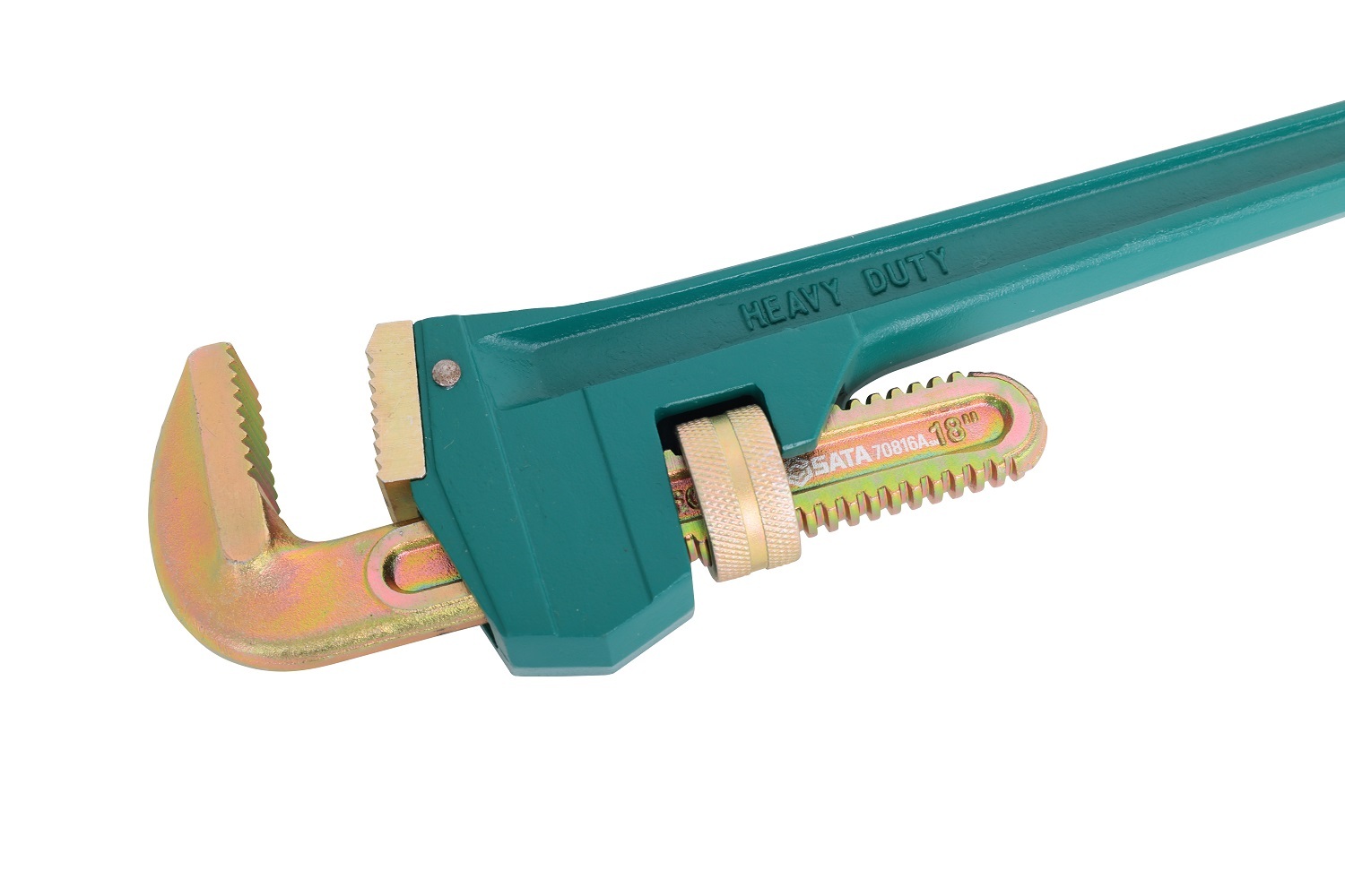 70816A SATA Heavy Duty Pipe Wrench With Titanium 18"