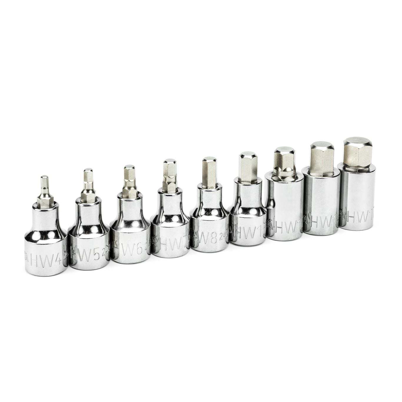 ST09057-02 SATA 9 Pc. 1/2" Drive Hex Bit Socket Set