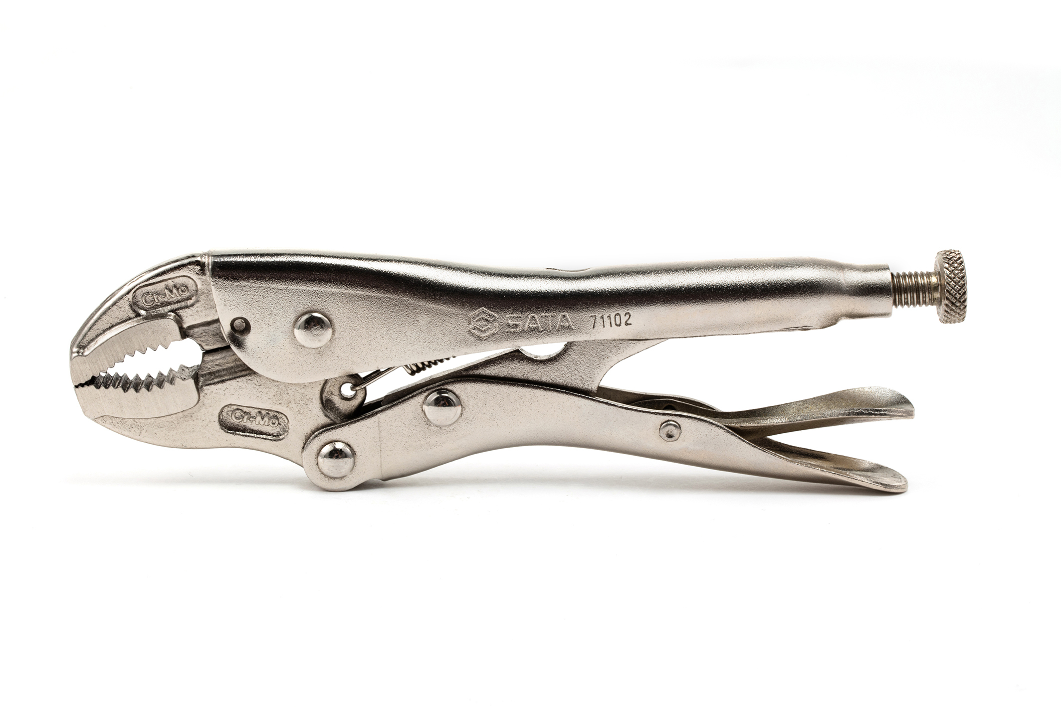 71103 SATA Locking Pliers 10'', Curved Jaw