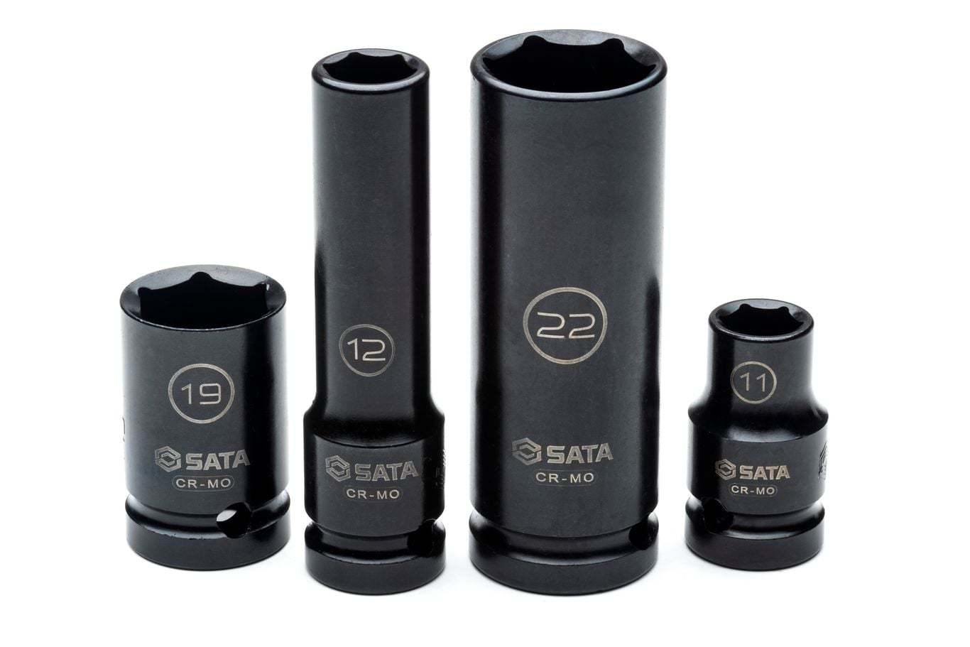 ST34399T SATA 26Pc. 1/2" Drive 6 Point Metric Standard & Deep Thin Wall Impact Socket Set