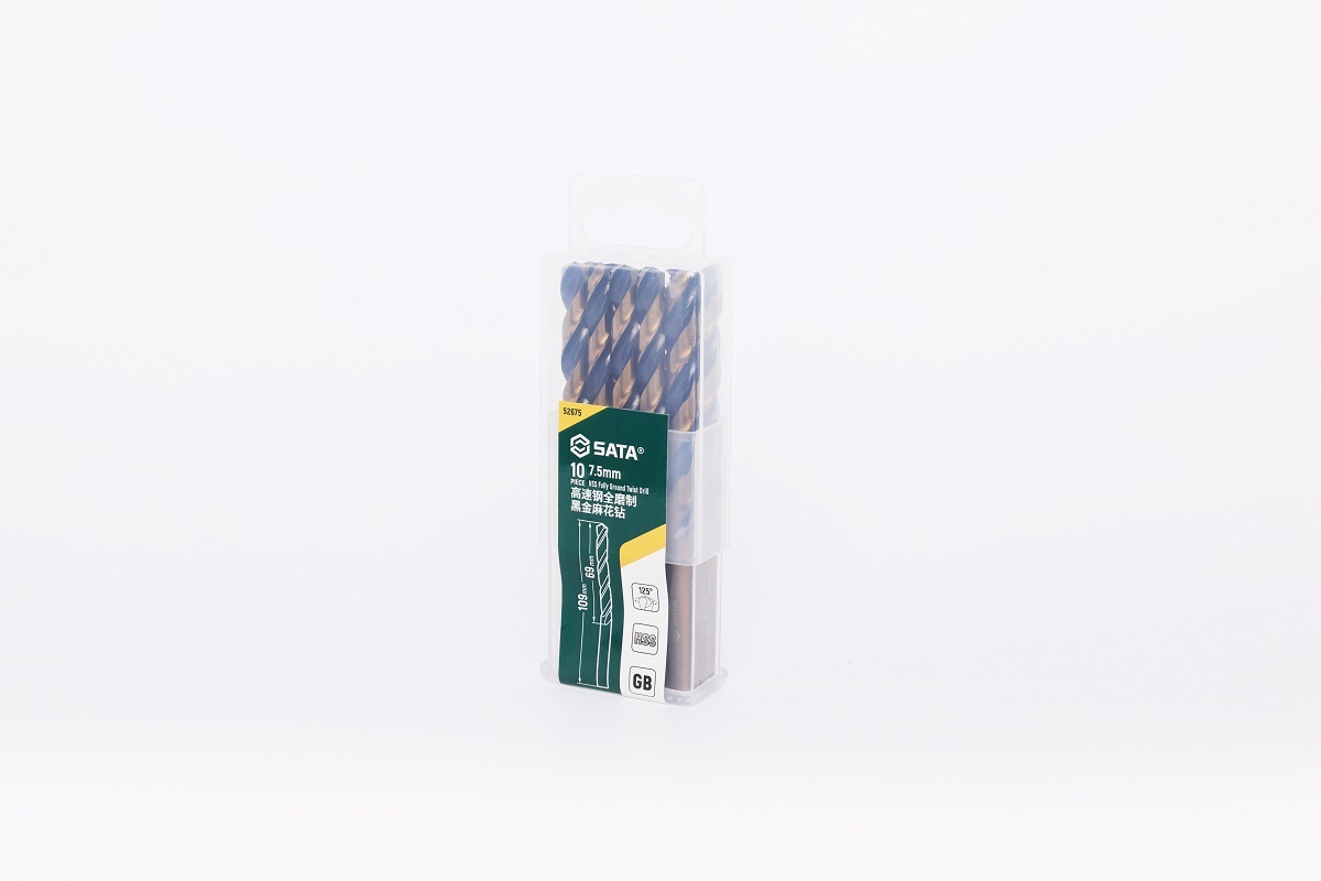 52675 SATA 10Pc. HSS Fully Ground Twist Drill 7.5mm
