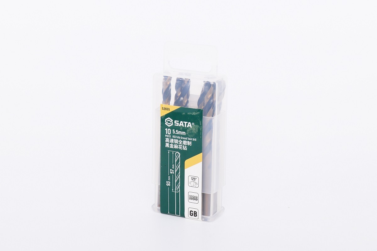 52655 SATA 10Pc. HSS Fully Ground Twist Drill 5.5mm