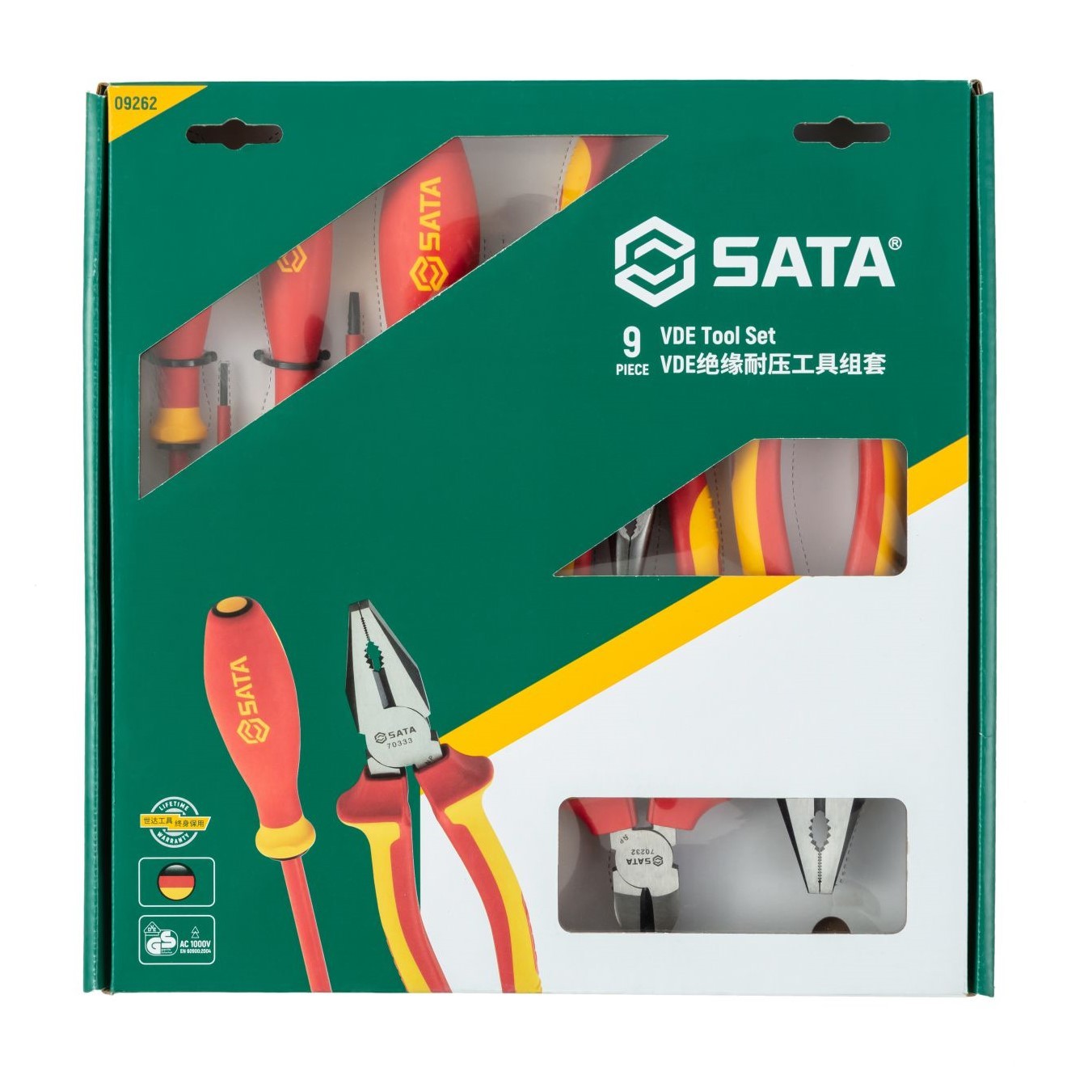 09262 SATA 9Pc. VDE Insulated Tool Set
