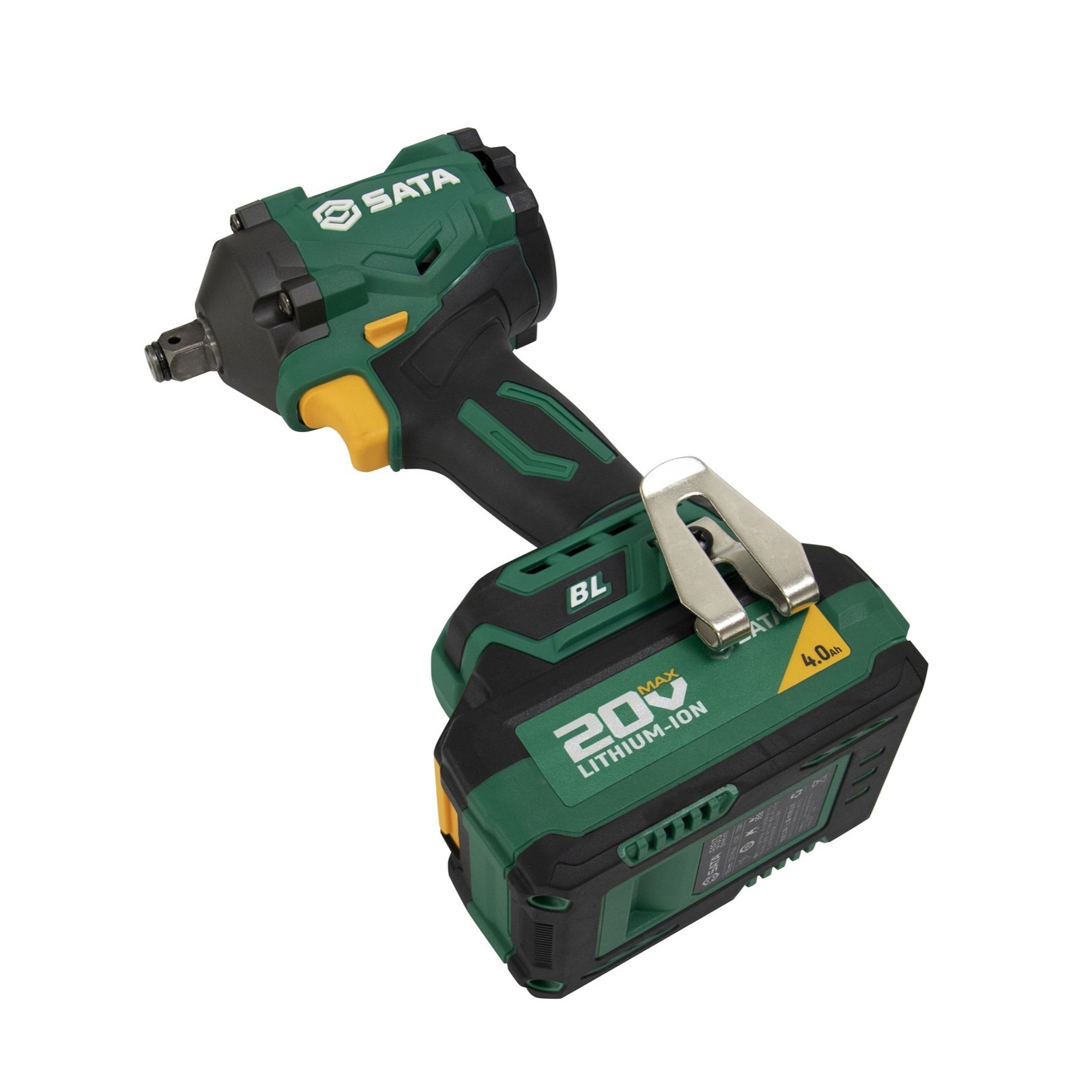 151073U SATA 20V Li-Ion Brushless Impact Wrench 400N·m (4.0Ah*2)