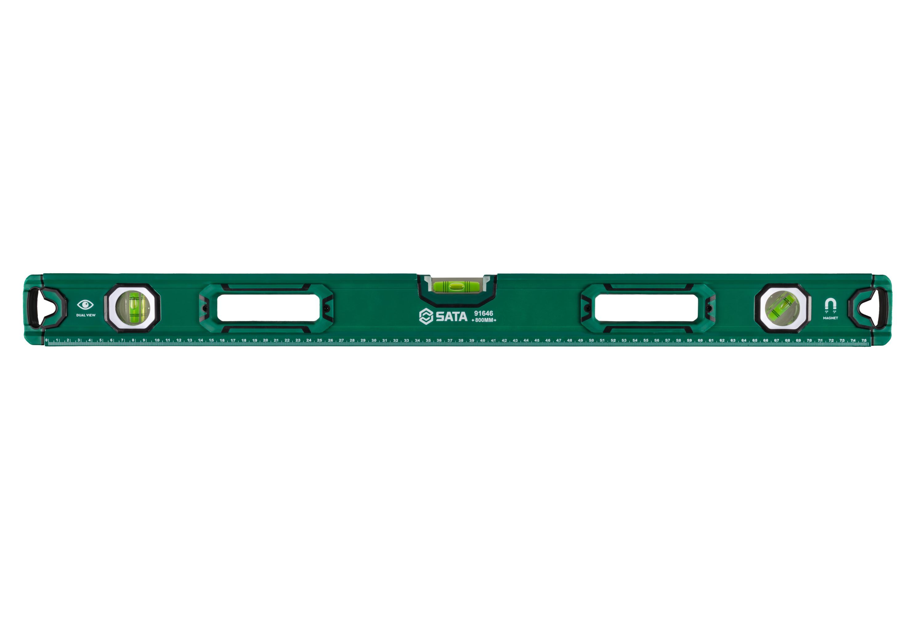 91646 SATA Magnetic Three Bubble Level 32"