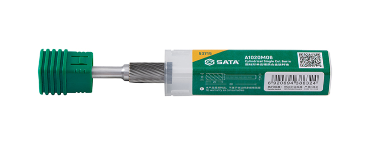 53715 SATA Cylindrical single cut burrs A1020M06