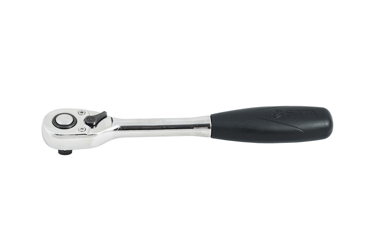 12902 SATA 3/8" Dr. Quick Release Ratchet with Grip 8"