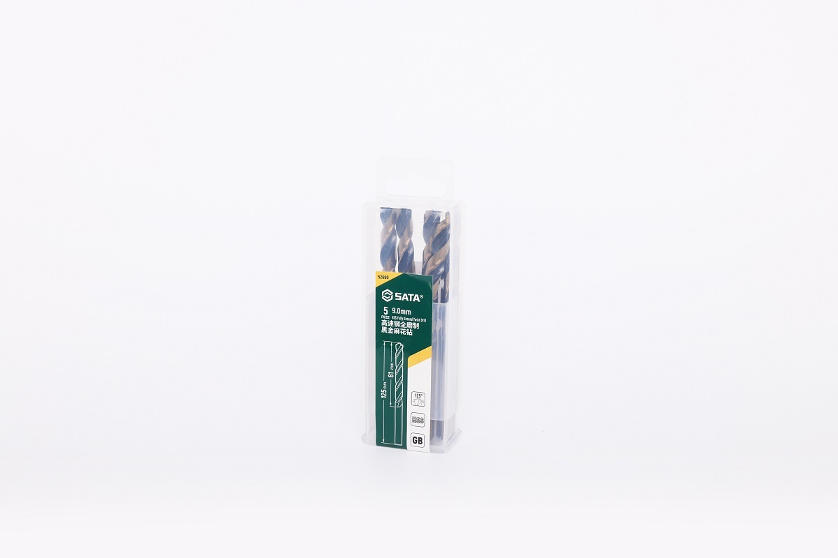 52690 SATA 5Pc. HSS Fully Ground Twist Drill 9.0mm