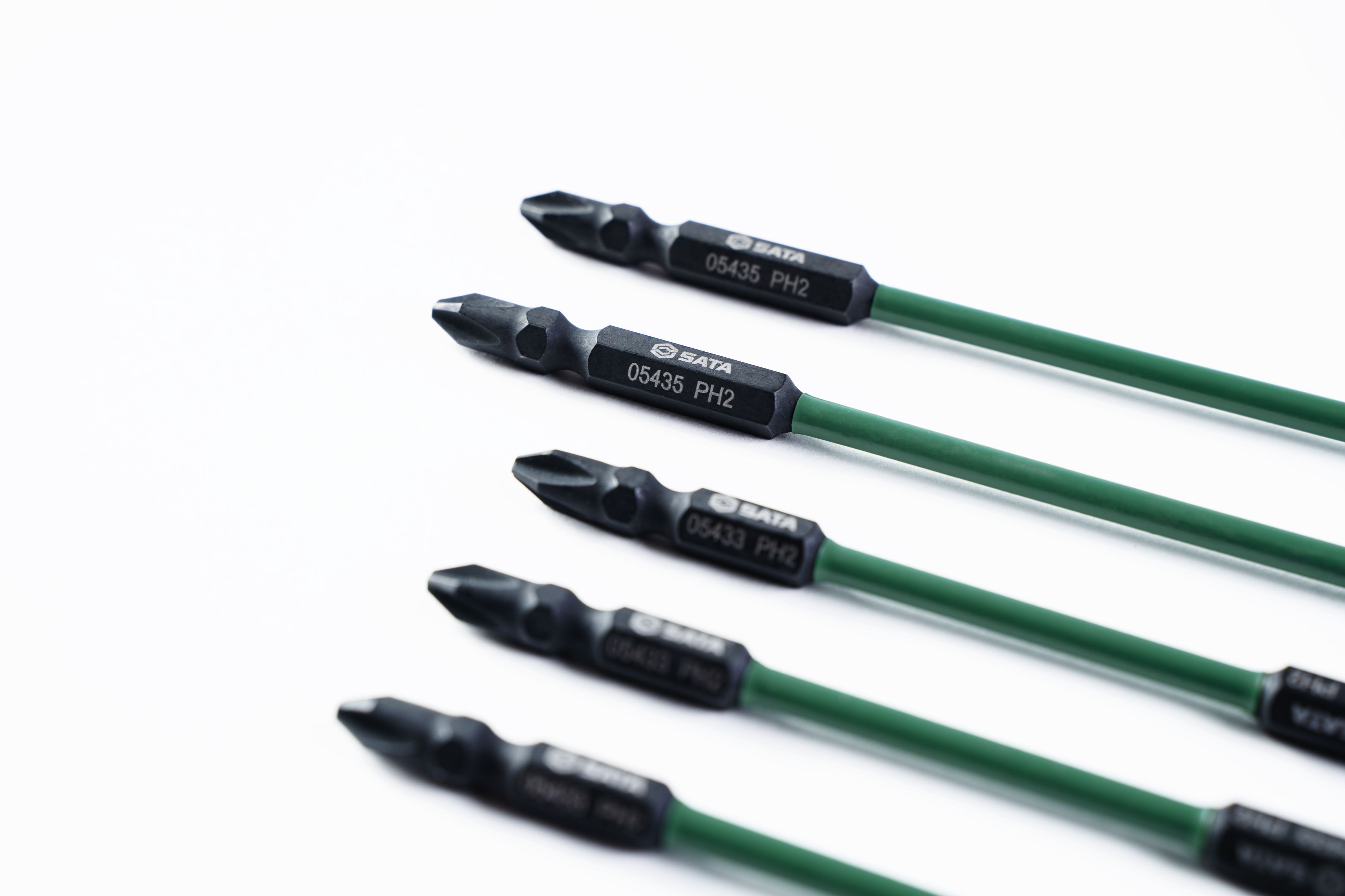 05471 SATA 10 PC 6.3mm bi-head impact bits #2 m-p