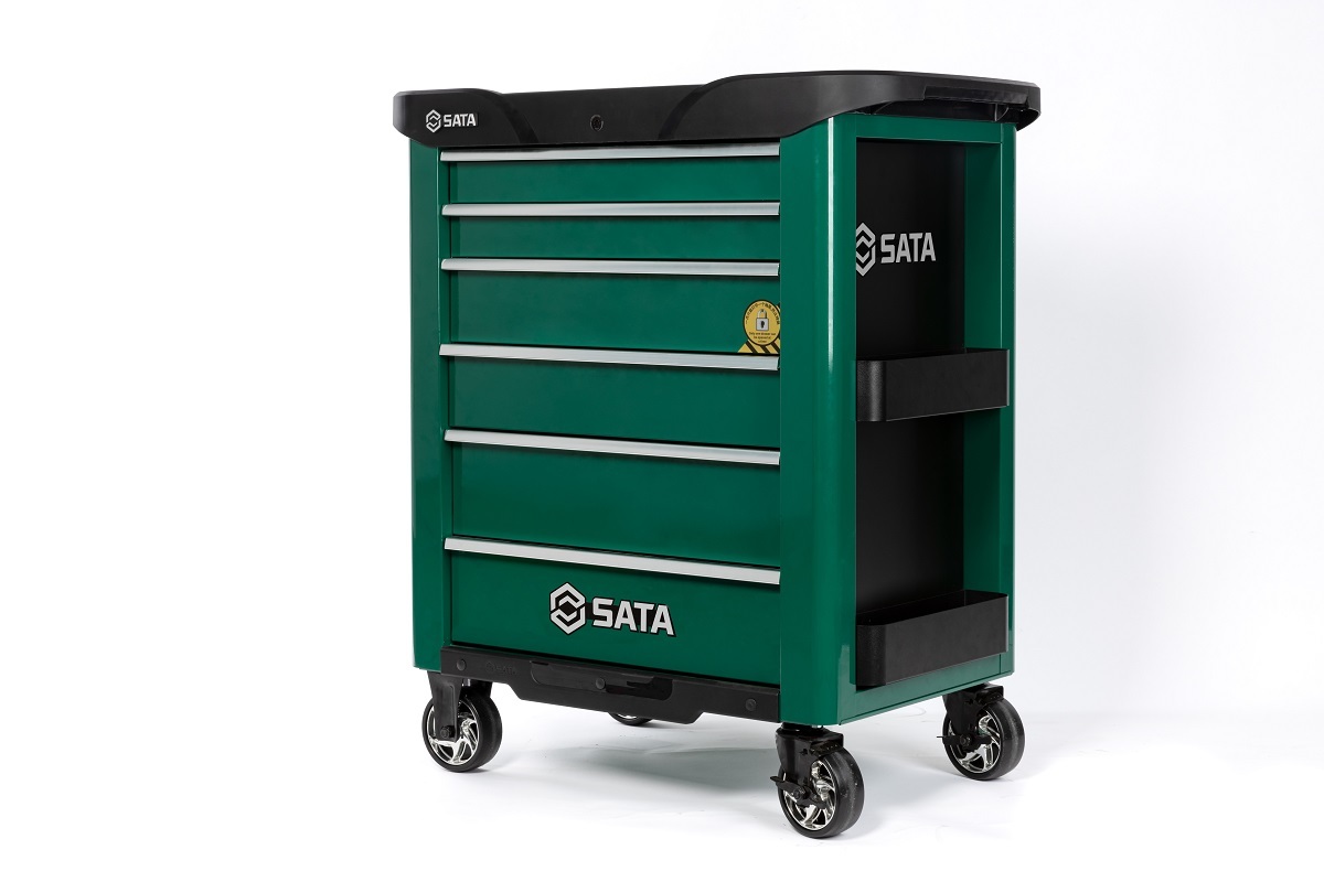 95107G SATA Mutual-Lock 6-Drawer Tool Cart