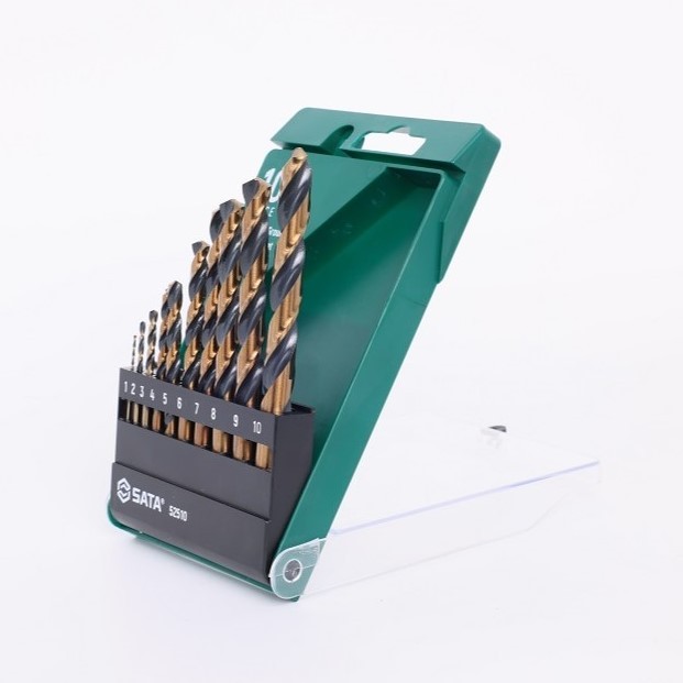 52510 SATA 10Pc. HSS Fully Ground Twist Drill Set
