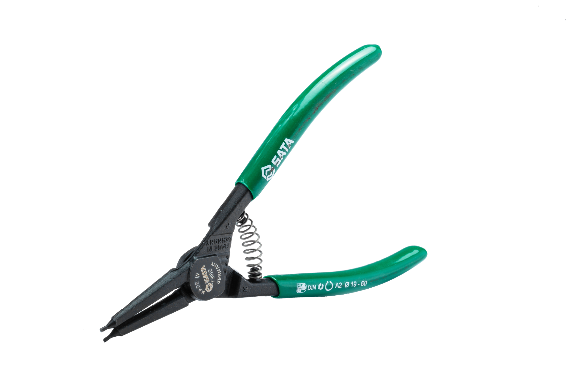 73012 SATA G Series External Snap Ring Pliers 7", Straight Tips