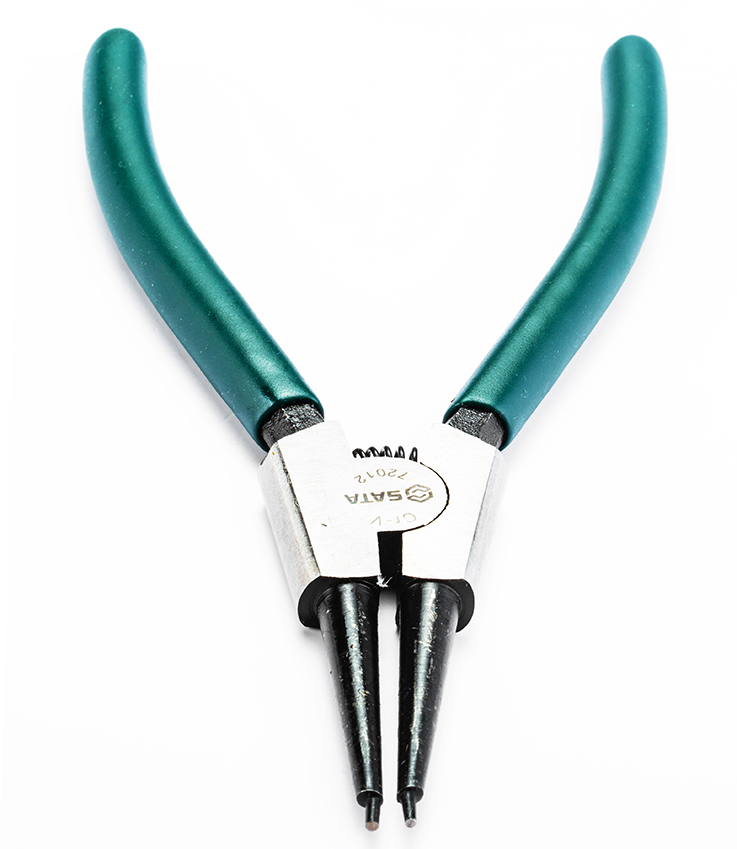 72013 SATA German Style External Snap Ring Pliers 9", Straight Tips