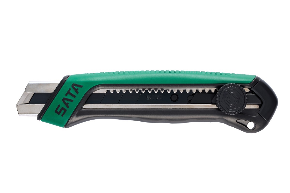 93483 SATA T series, Utility Knife With ABS and TPR Handle, 25MM