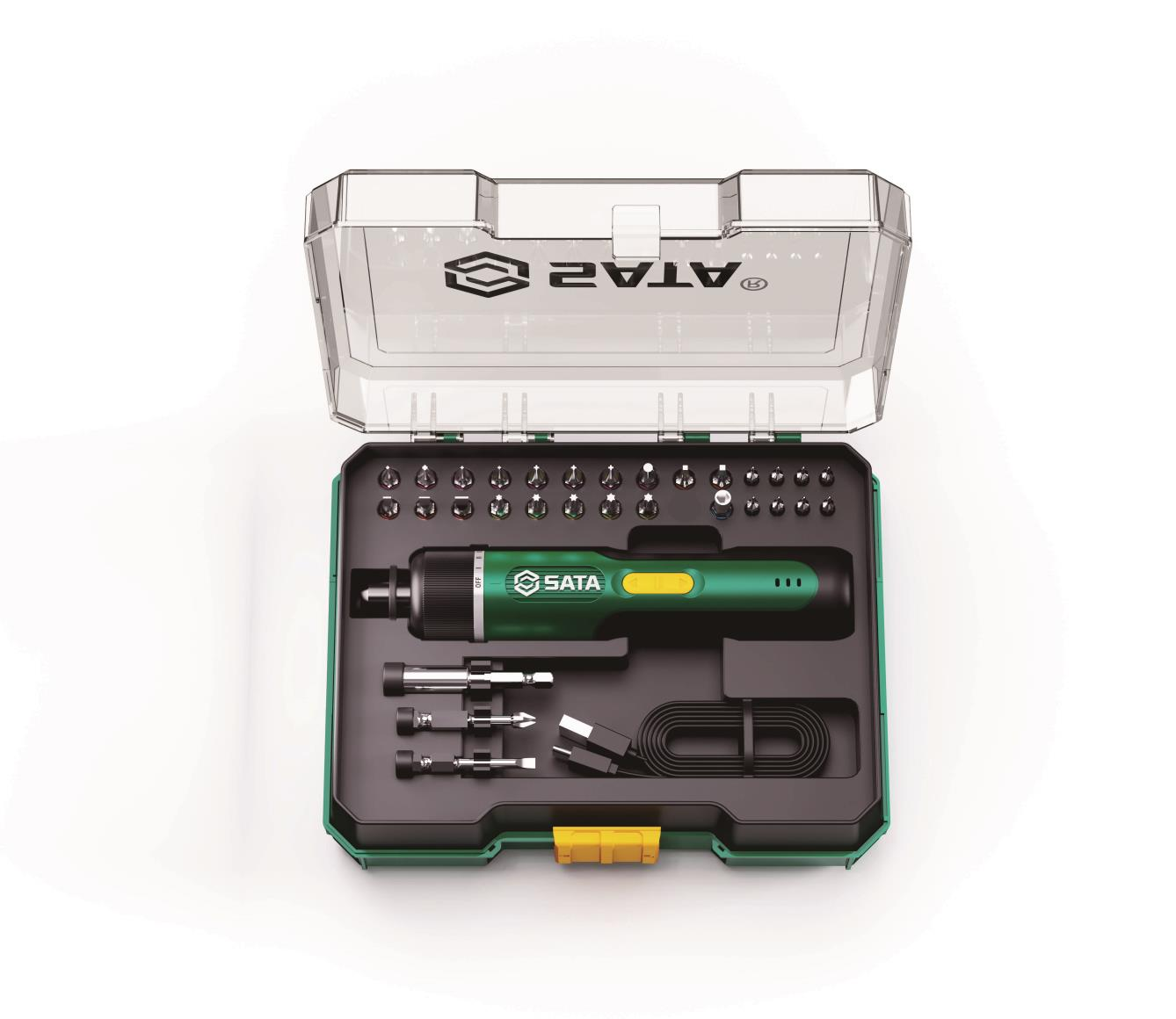 151051 SATA 32pcs 3.7V Li-Ion Straight Screwdriver Set