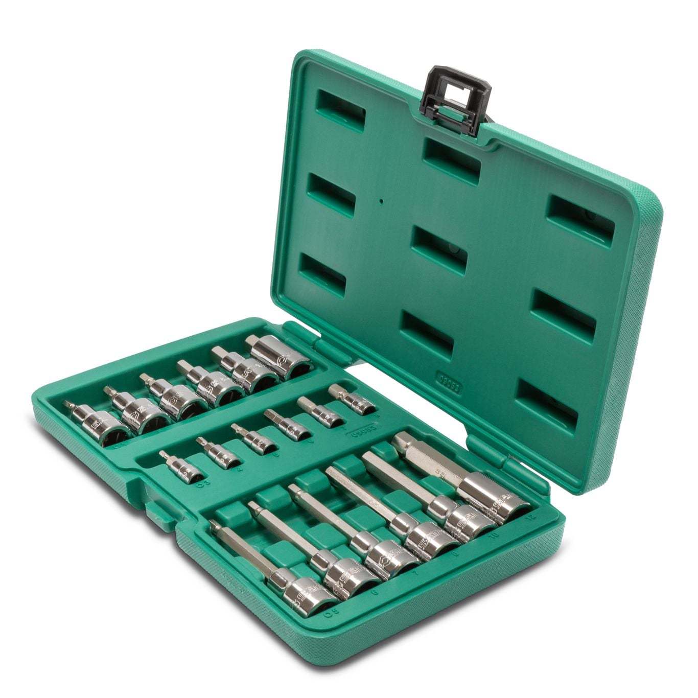 ST09053SJ SATA  18 Pc. 1/4” and 1/2” Drive Hex Bit Socket Set