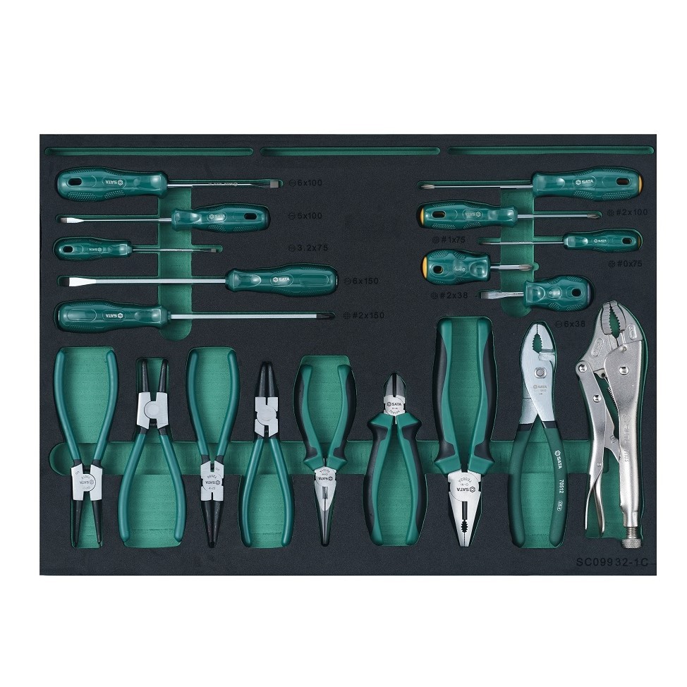 09932 SATA 242Pc. Automotive Tool Set (With 6 Drawer Trolley)