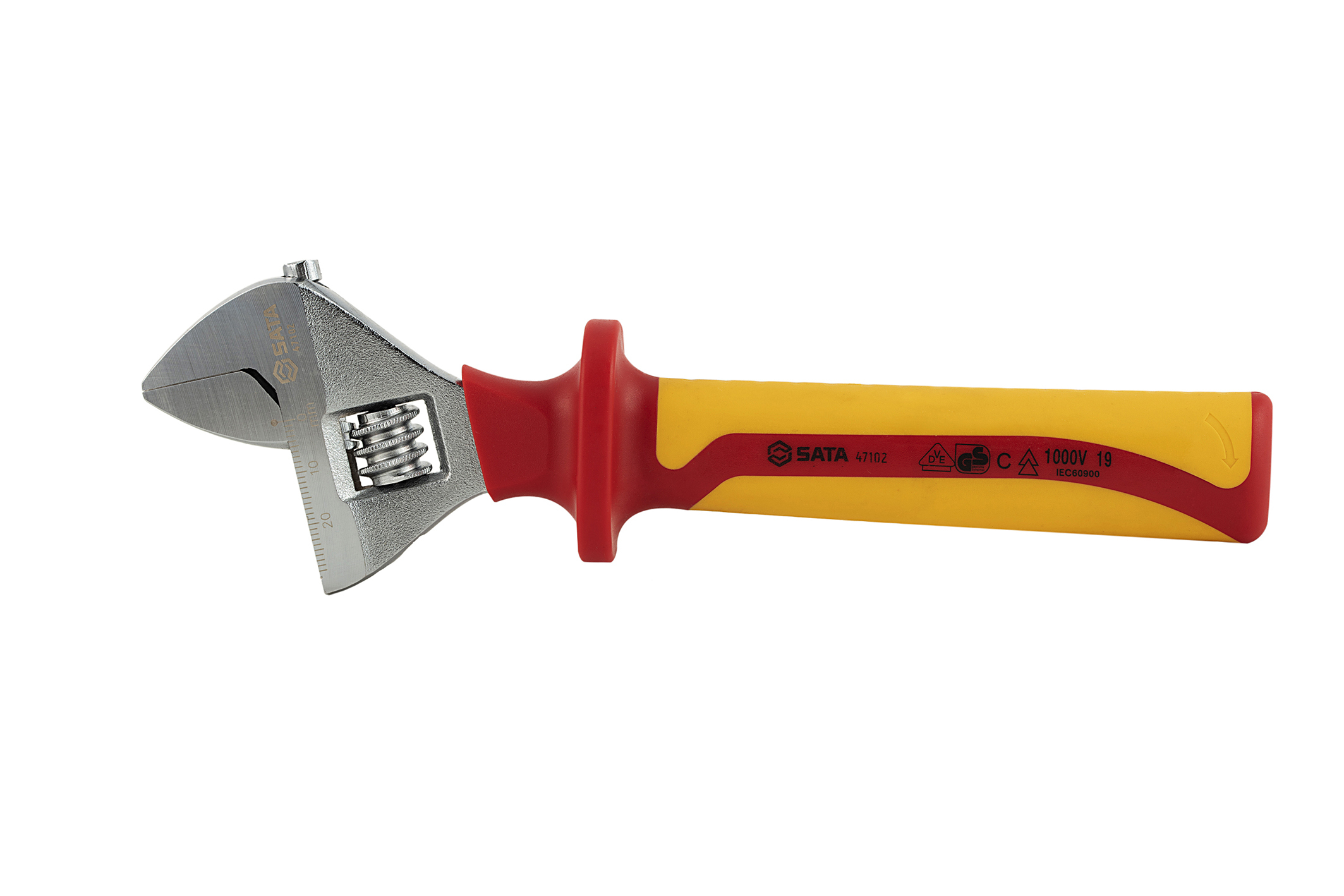 47102 SATA VDE Insulated Adjustable Wrench 8''