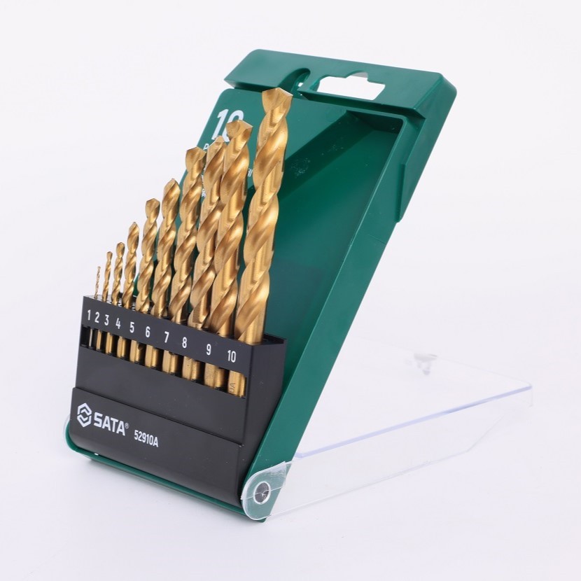 52910A SATA 10Pc. HSS-TiN Twist Drill Set