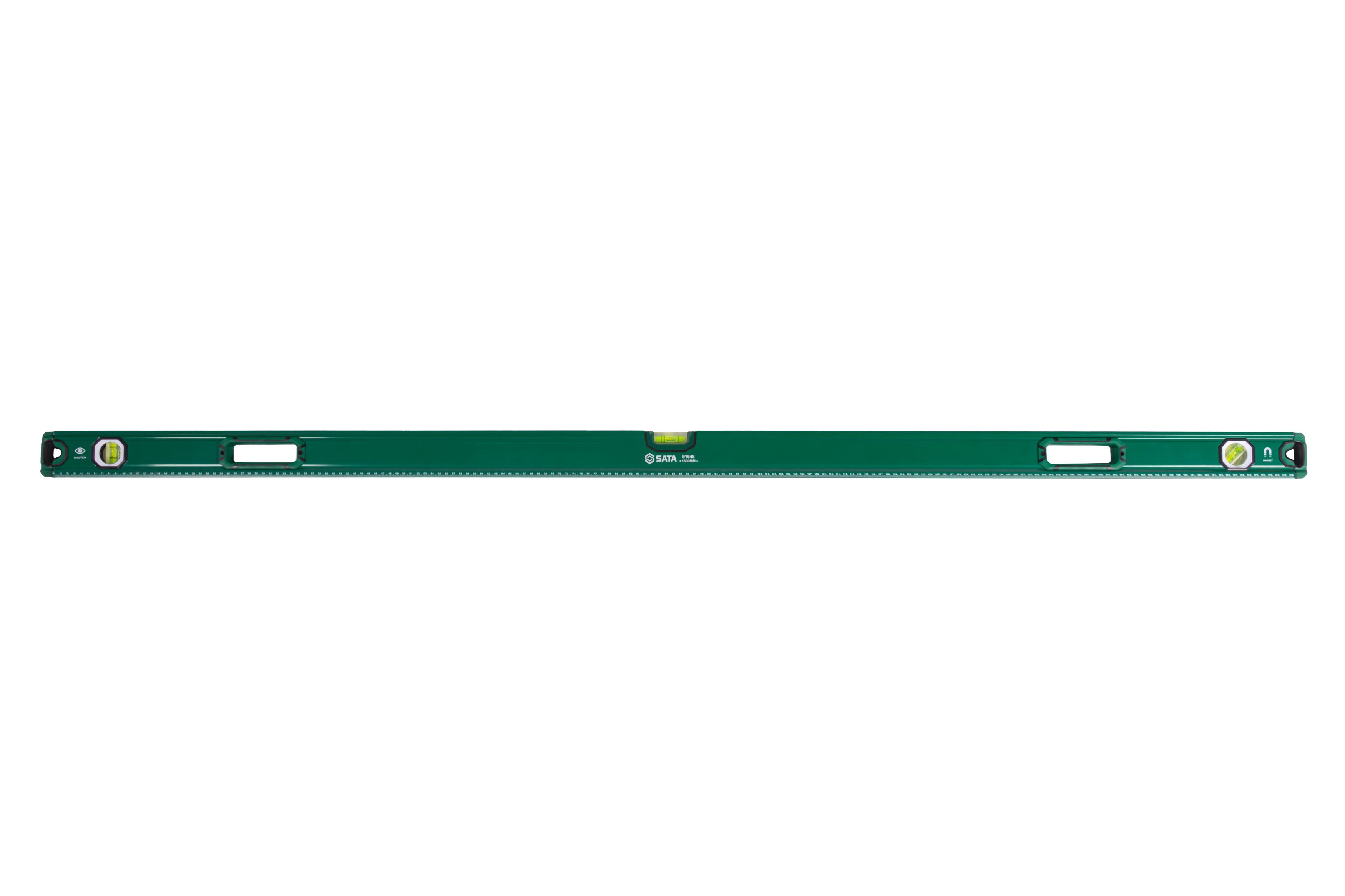 91648 SATA Magnetic Three Bubble Level 72"