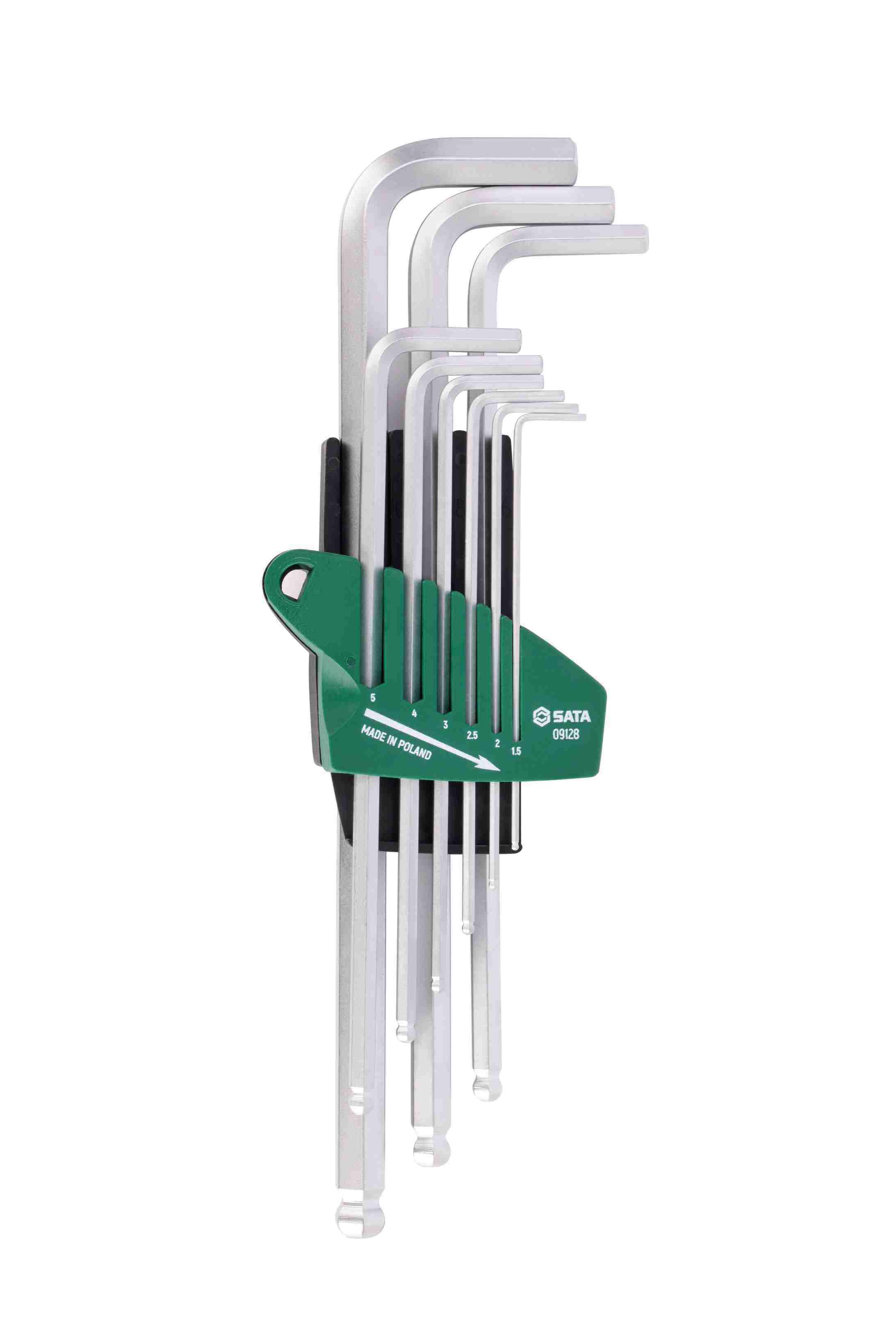 09128 SATA 9Pc. Extra Long Ball Point Hex Key Set