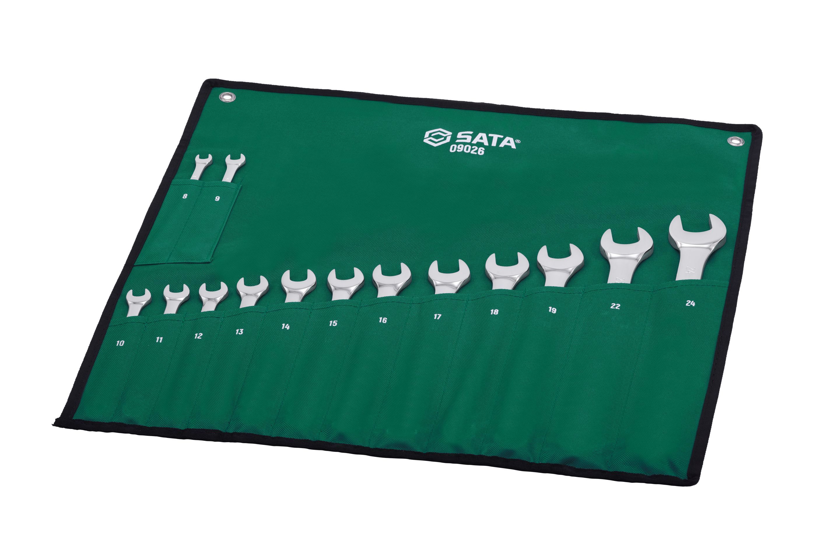 09026 SATA 14Pc. Full Polish Combination Wrench Set