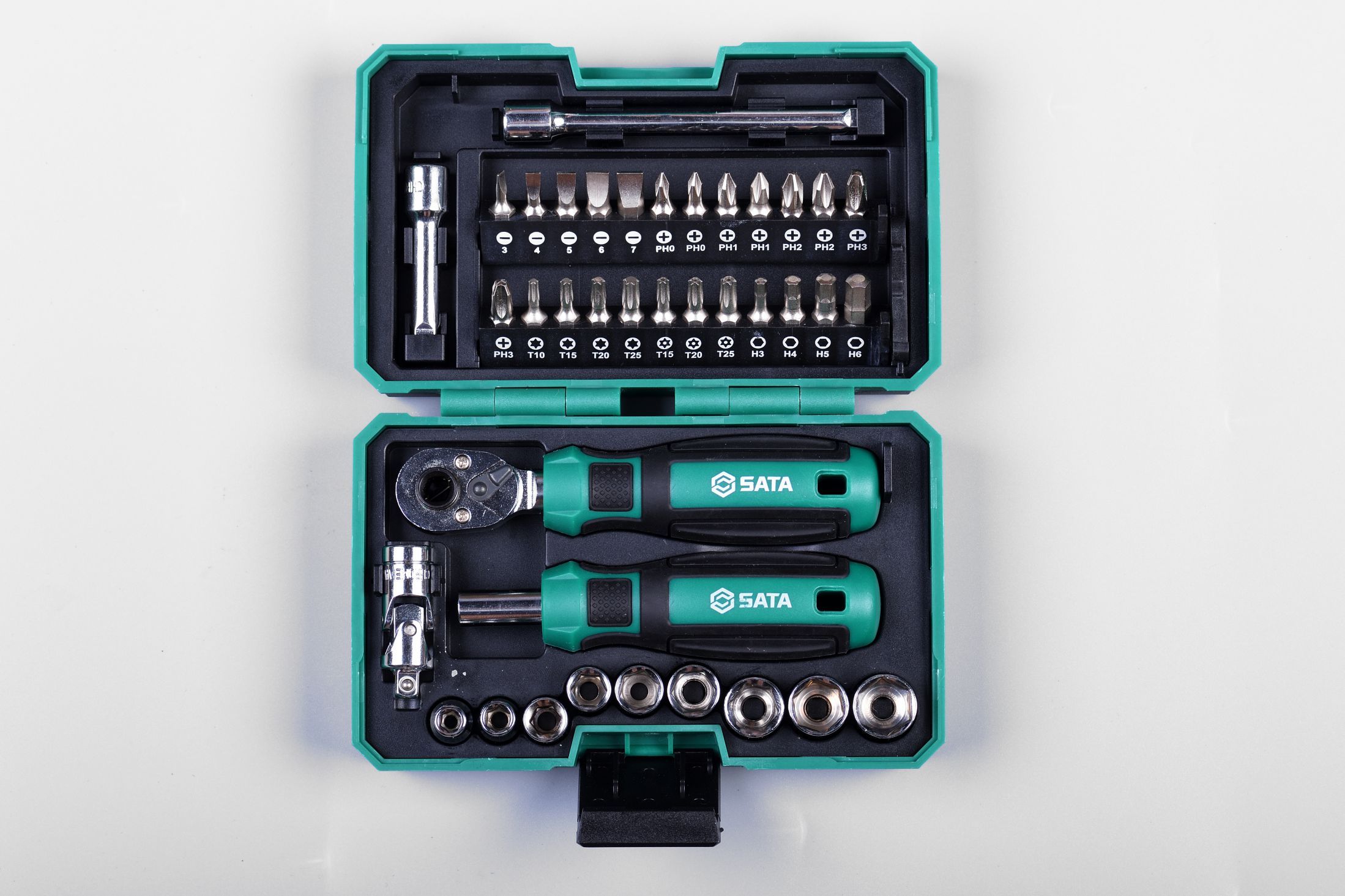 05498 SATA 38PCS Ratchet Wrench & Sd Multi Kit