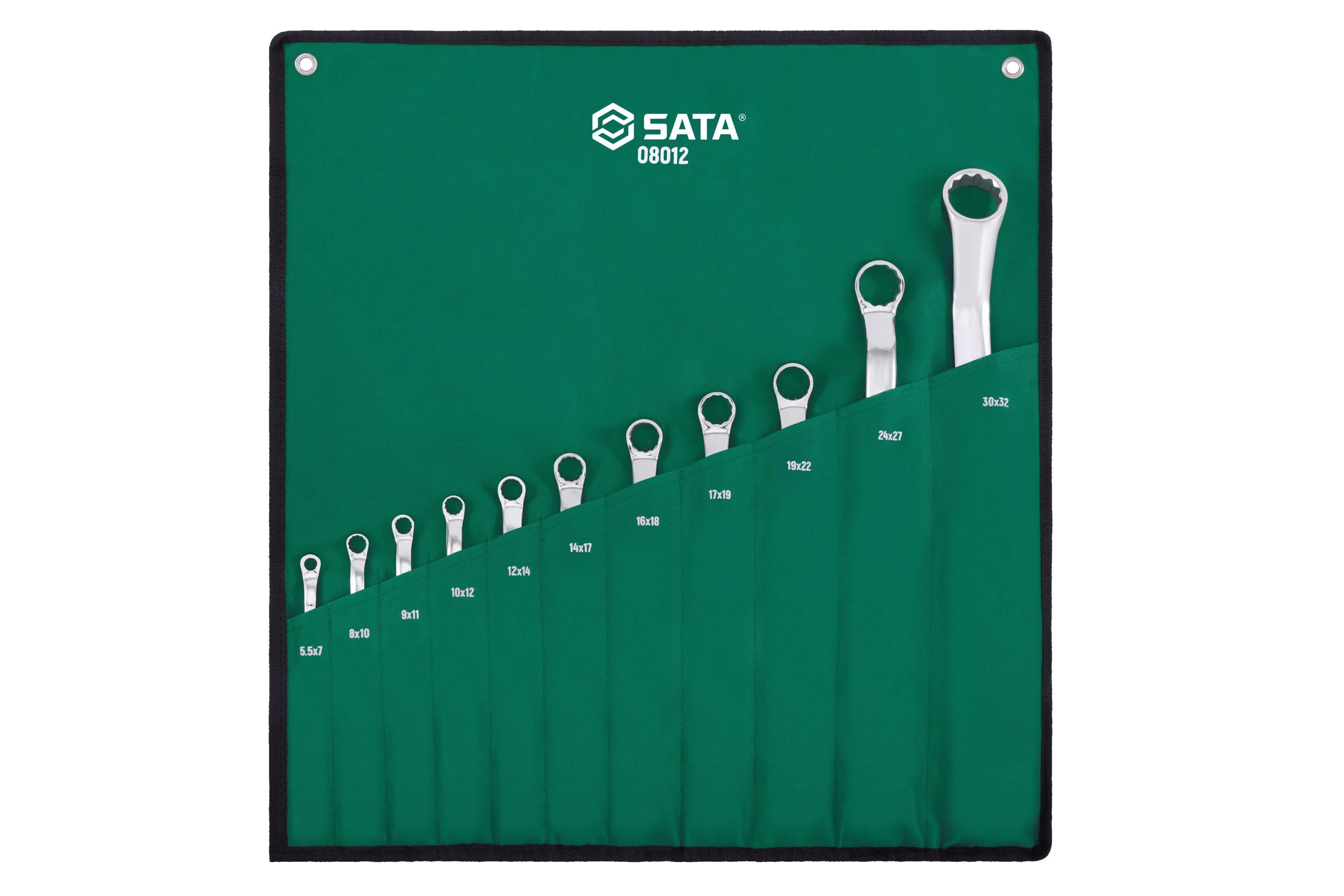 08012 SATA 10Pc. Full Polish Box End Wrench Set