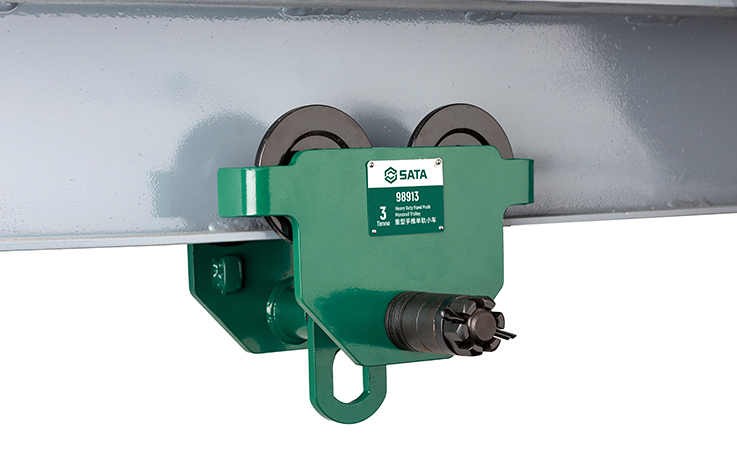 98911 SATA Heavy Duty Hand Push Monorail Trolley 1T