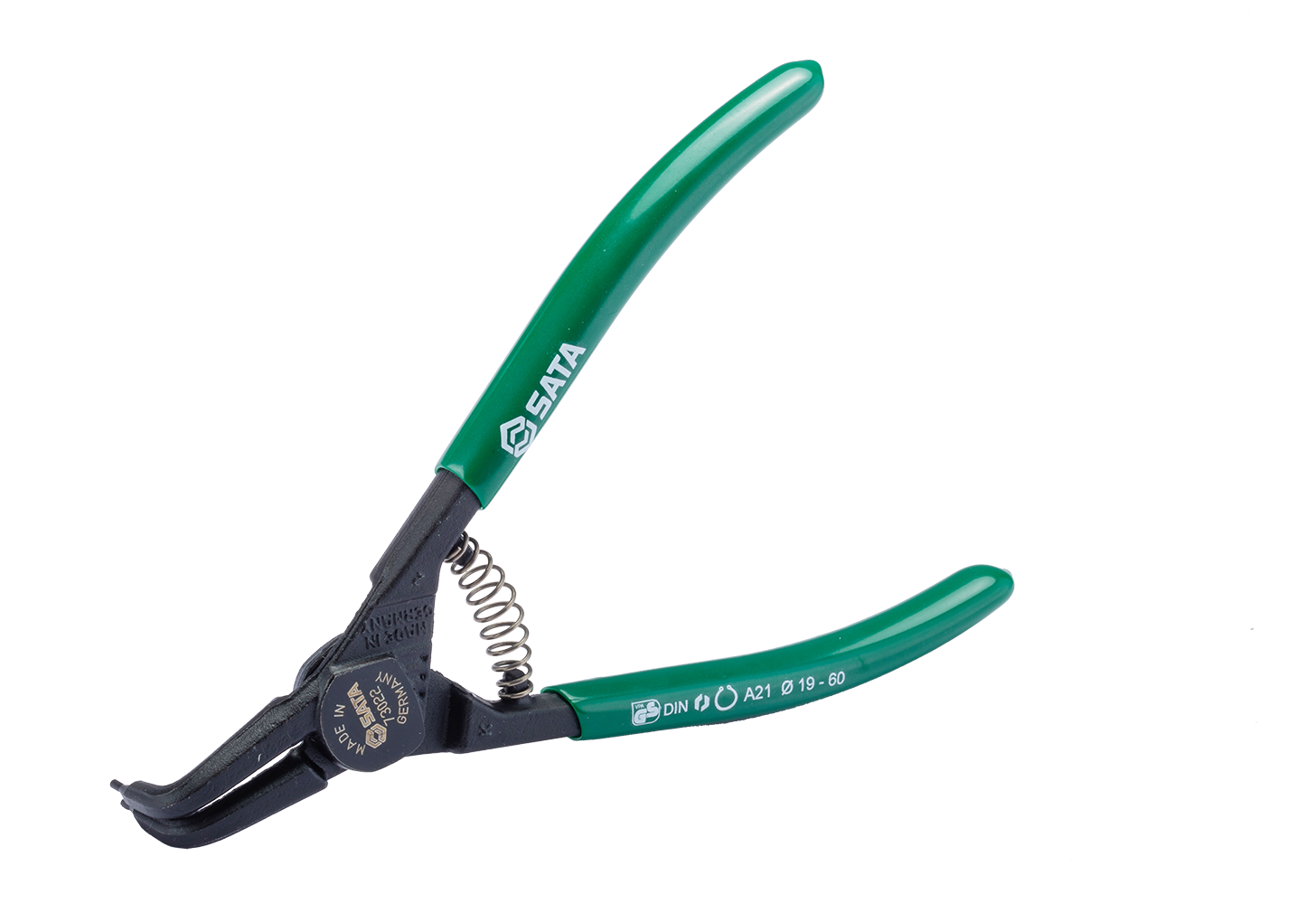73023 SATA G Series External Snap Ring Pliers 9", Curved Tips