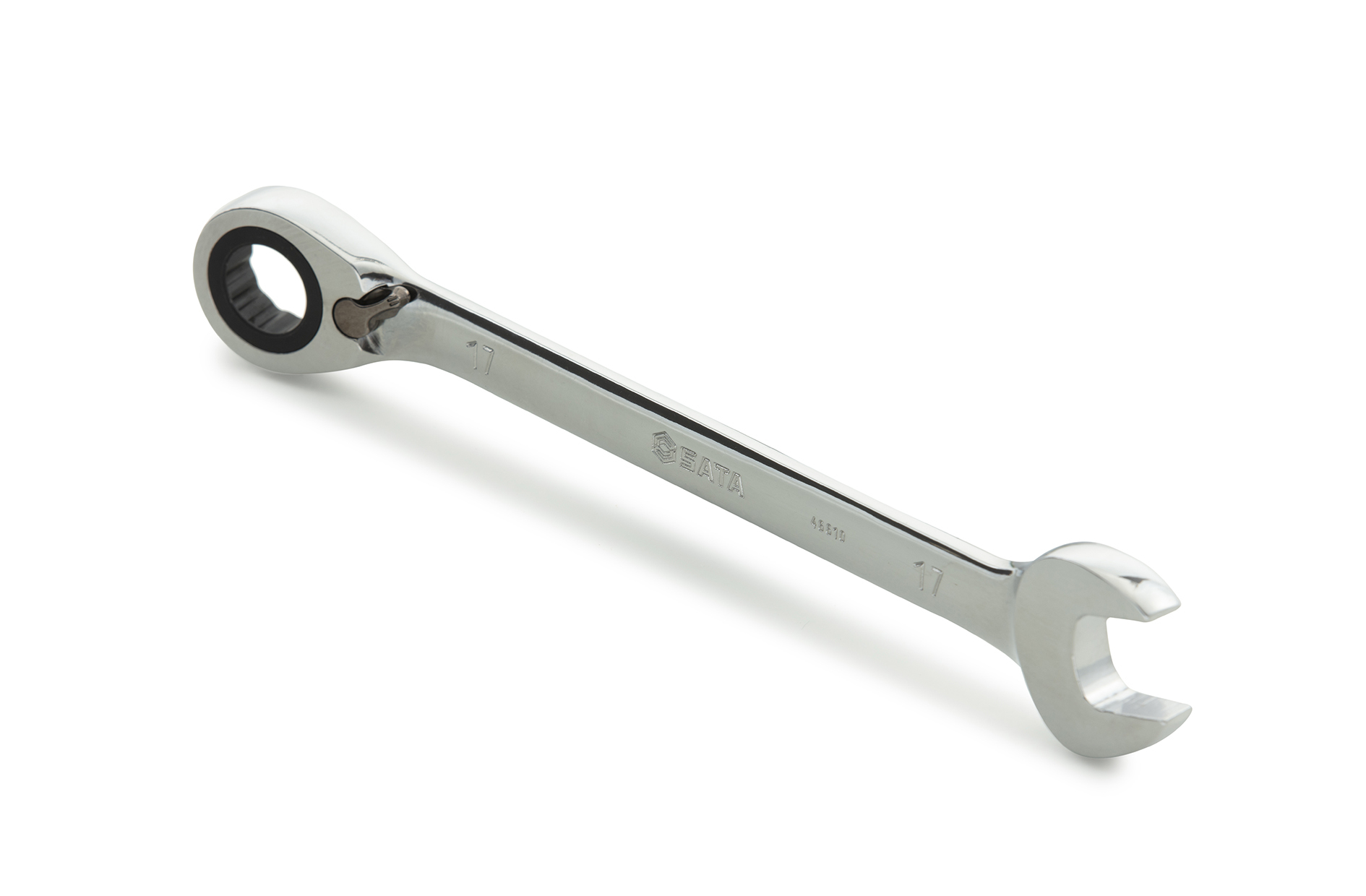 46615 SATA Full Polish Reversible Ratcheting Wrench 24MM