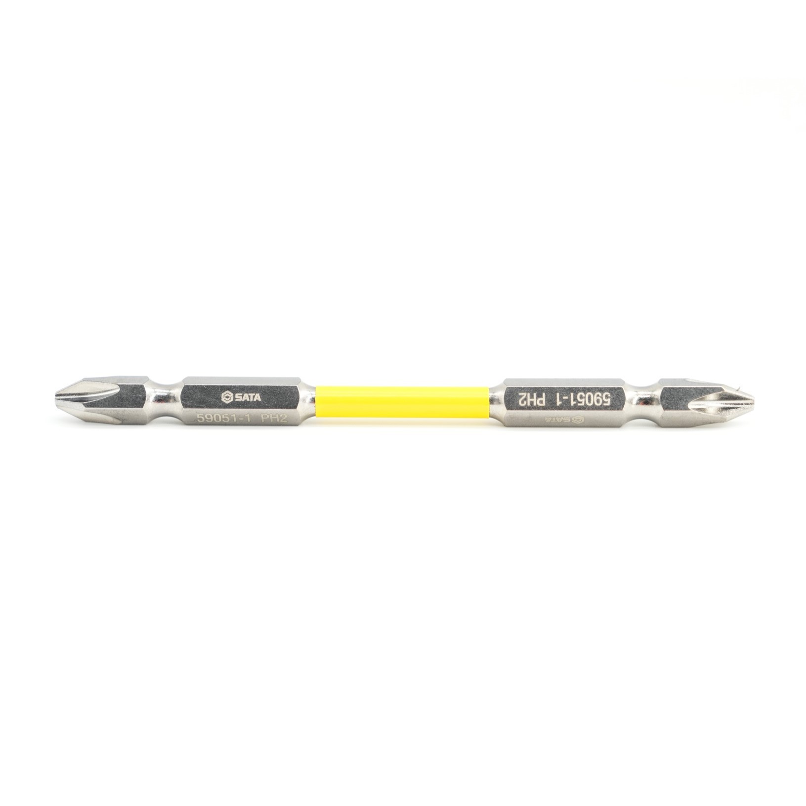 59051 SATA 3Pc. 1/4" Hex Shank Double End Impact Bits, 100mm Length, #2/#2