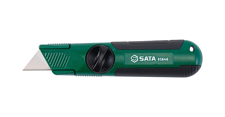 93646 SATA Multipurpose Zinc Alloy Utility Knife, 5 Extra Blades