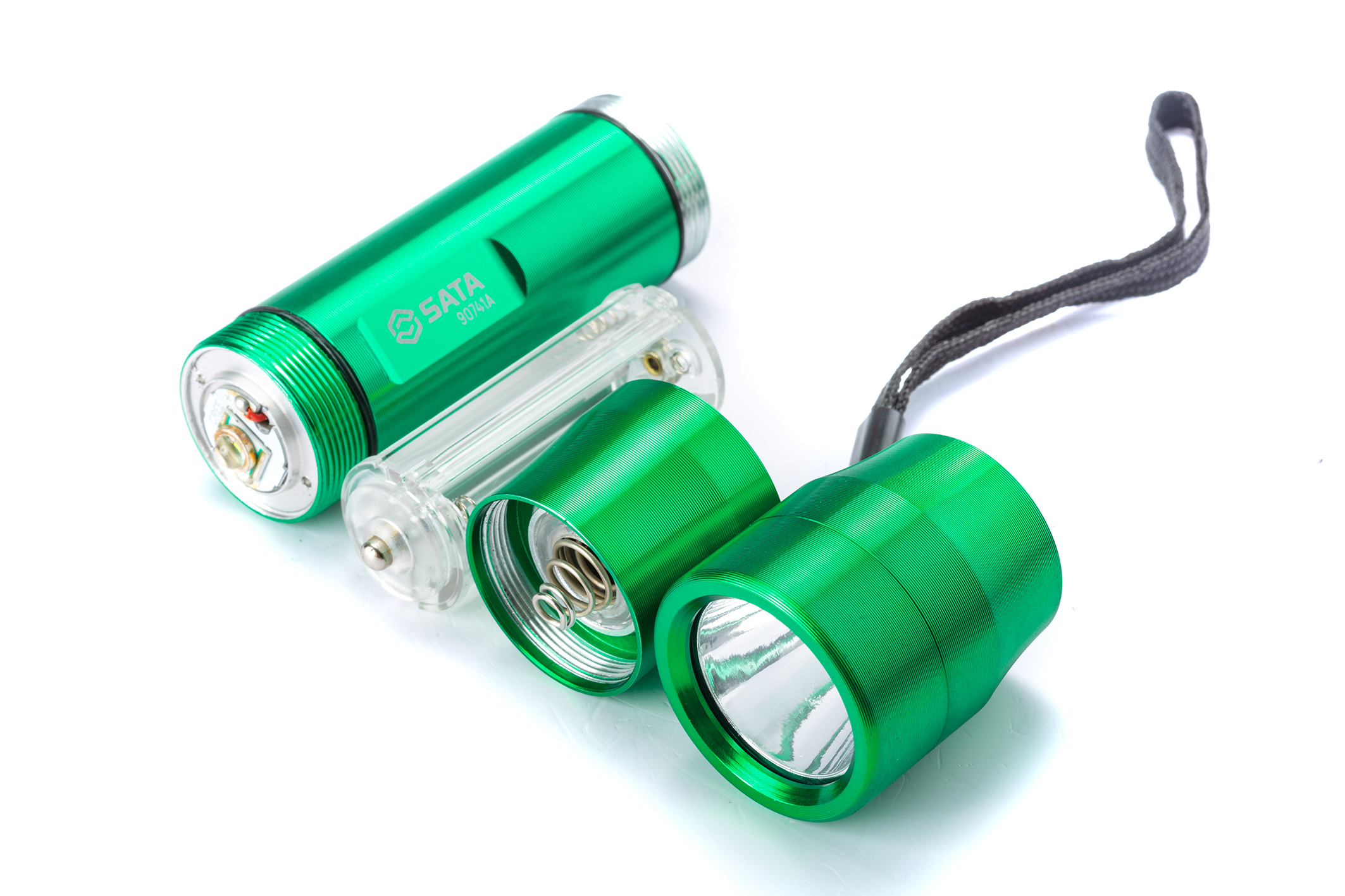 90741A SATA Aluminum Flashlight 3xAAA Cells