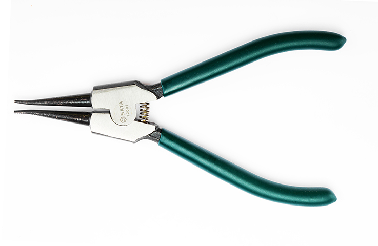 72001 SATA External Snap Ring Pliers 7", Straight Tips