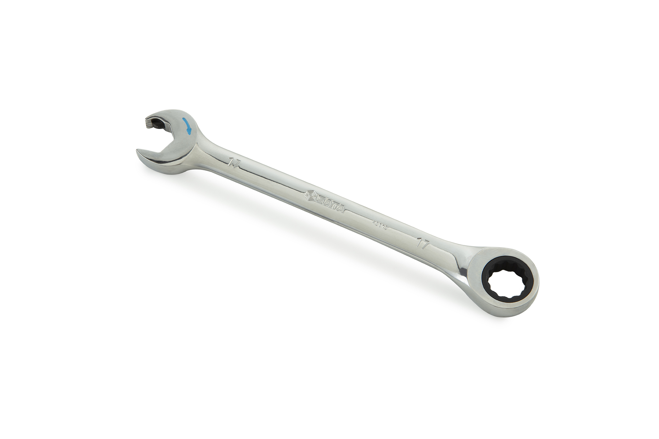 43606 SATA Full Polish Double Ratcheting Wrench 10MM