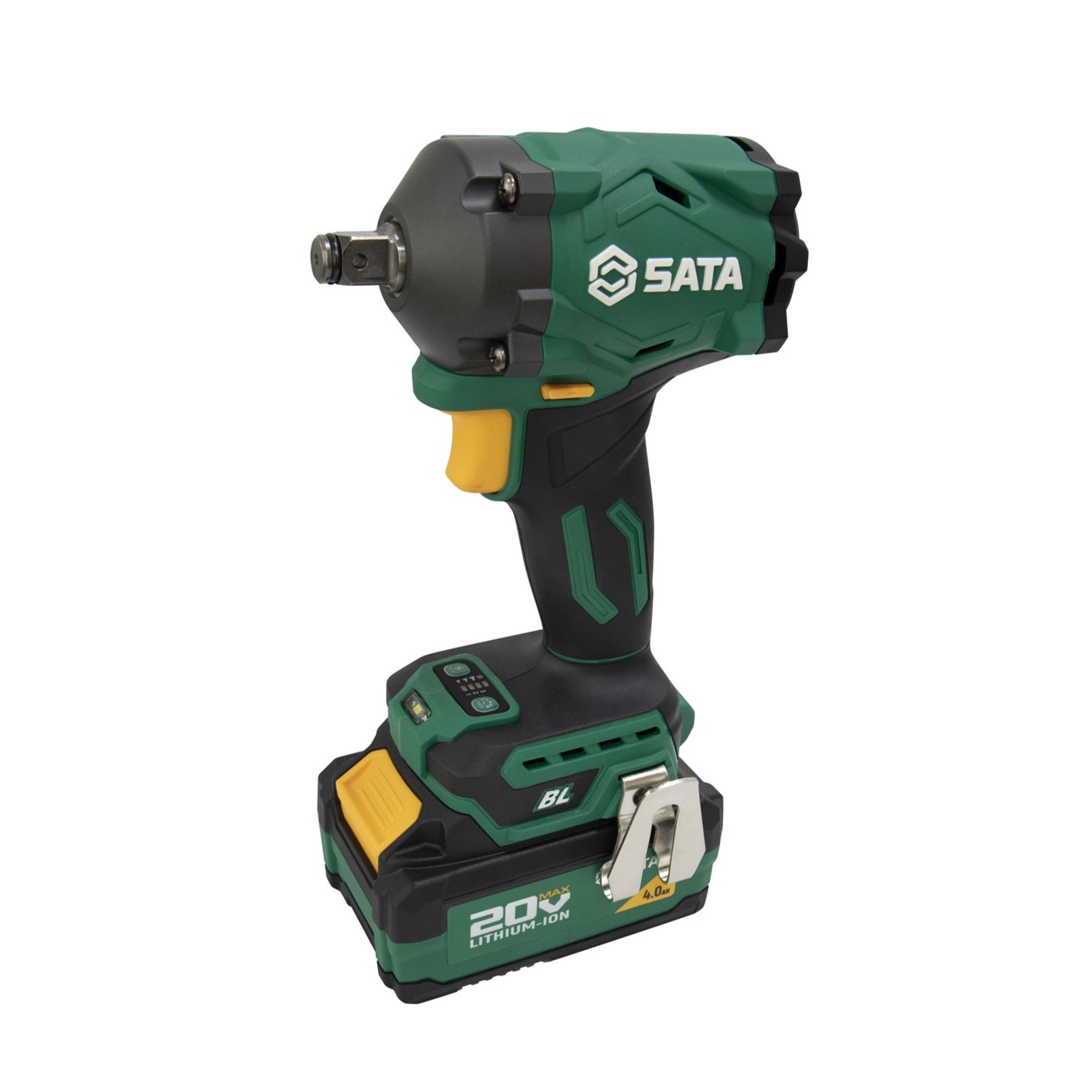 151073U SATA 20V Li-Ion Brushless Impact Wrench 400N·m (4.0Ah*2)