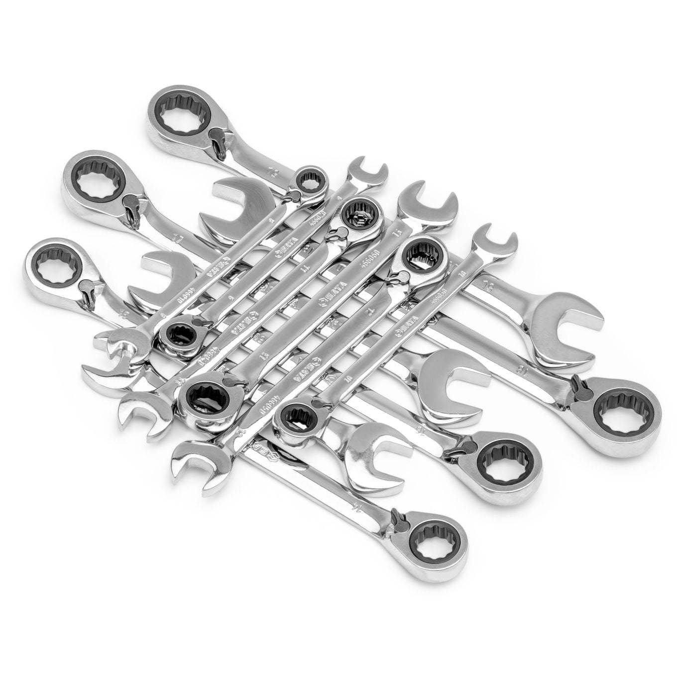 ST08044 SATA 12 Pc. Metric Reversible Ratcheting Wrench Set