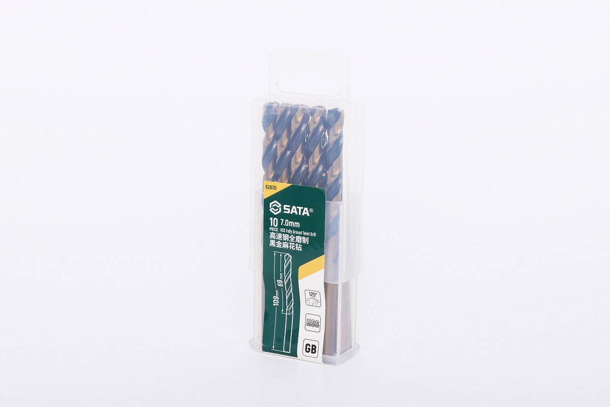 52670 SATA 10Pc. HSS Fully Ground Twist Drill 7.0mm