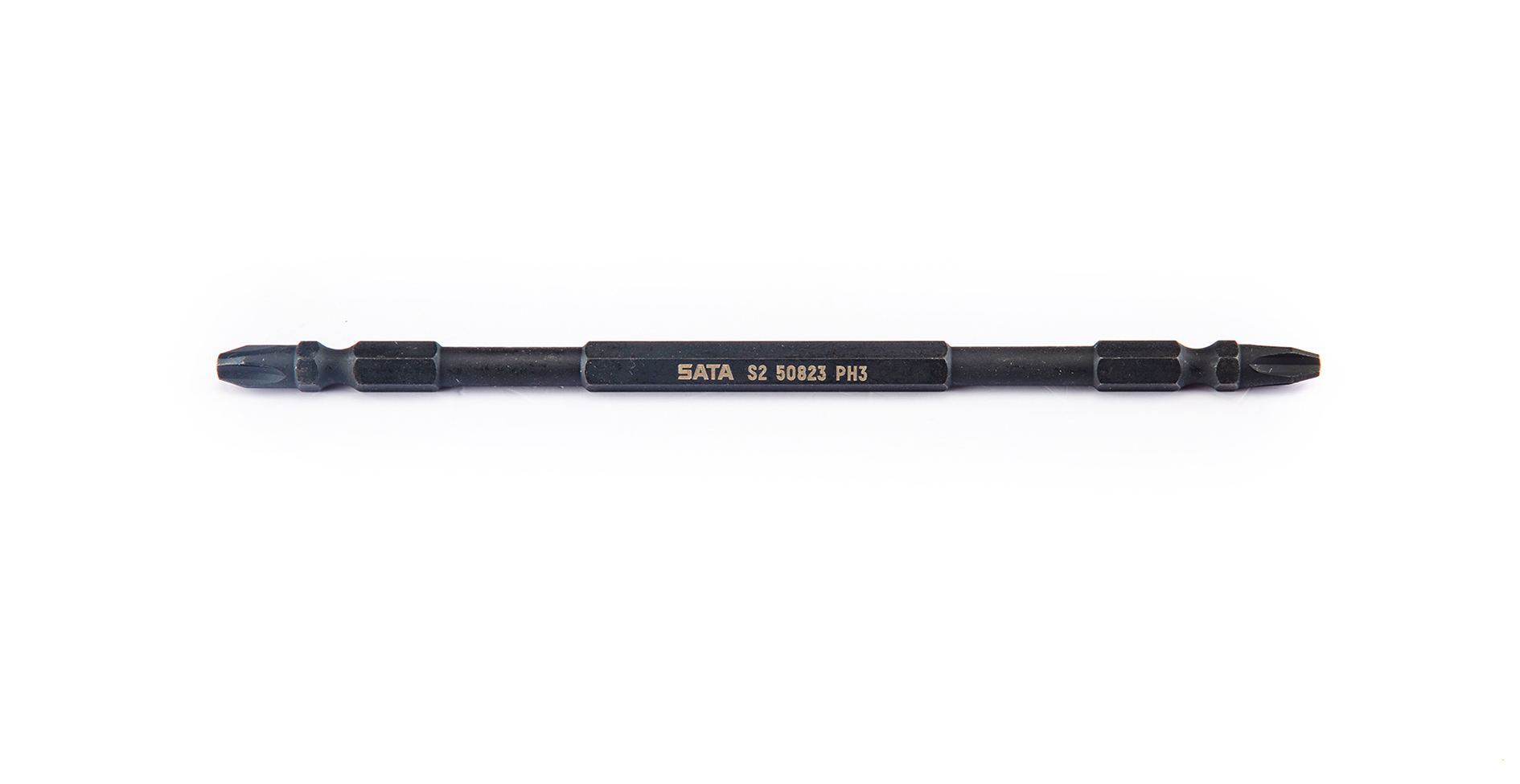 59821 SATA 10pc 1/4'' Hex Shank Double-ended Impact Bits, 150MM Length, #1/#1