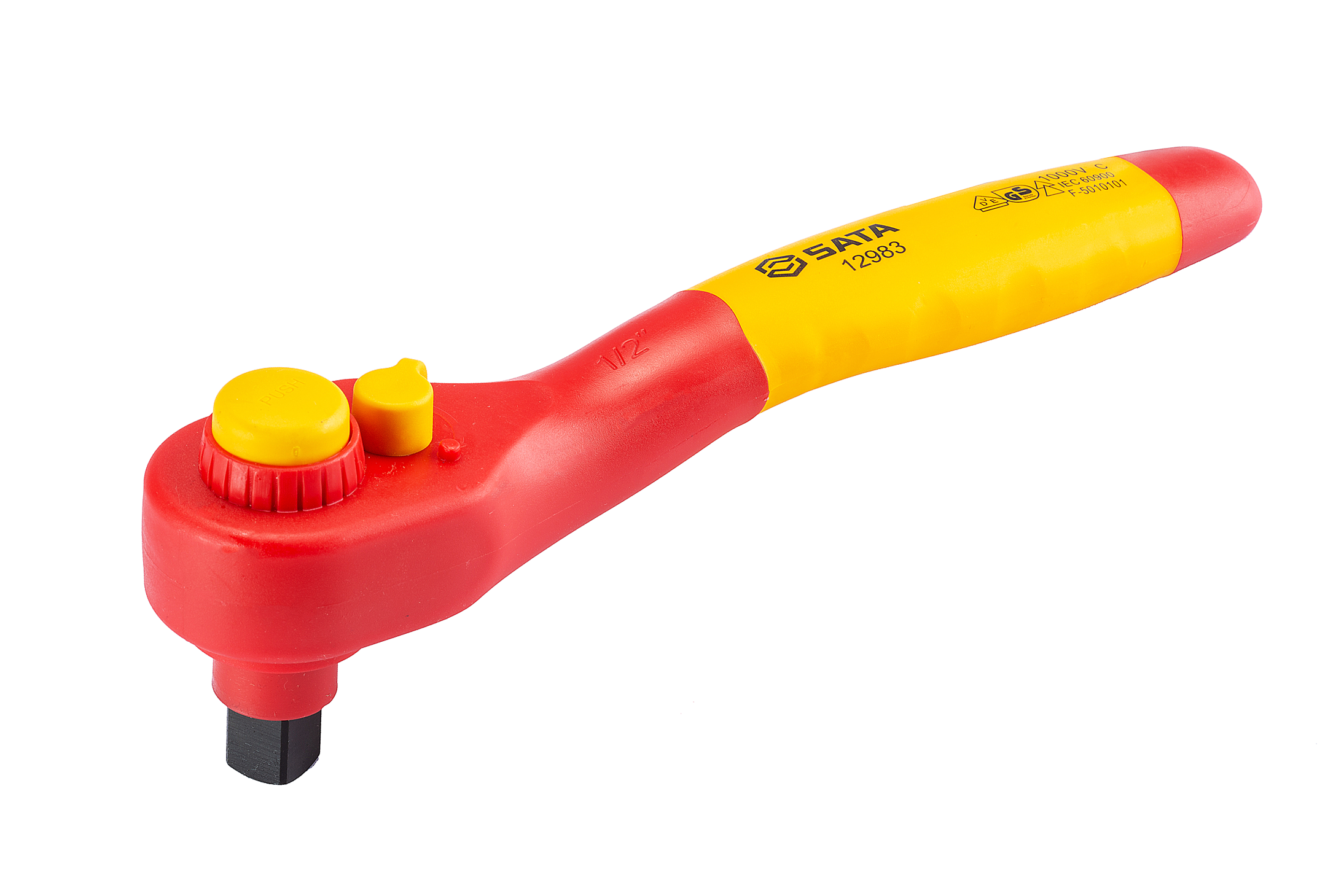 12982 SATA 10MM VDE INSULATED REVERSIBLE RATCHET WRENCH