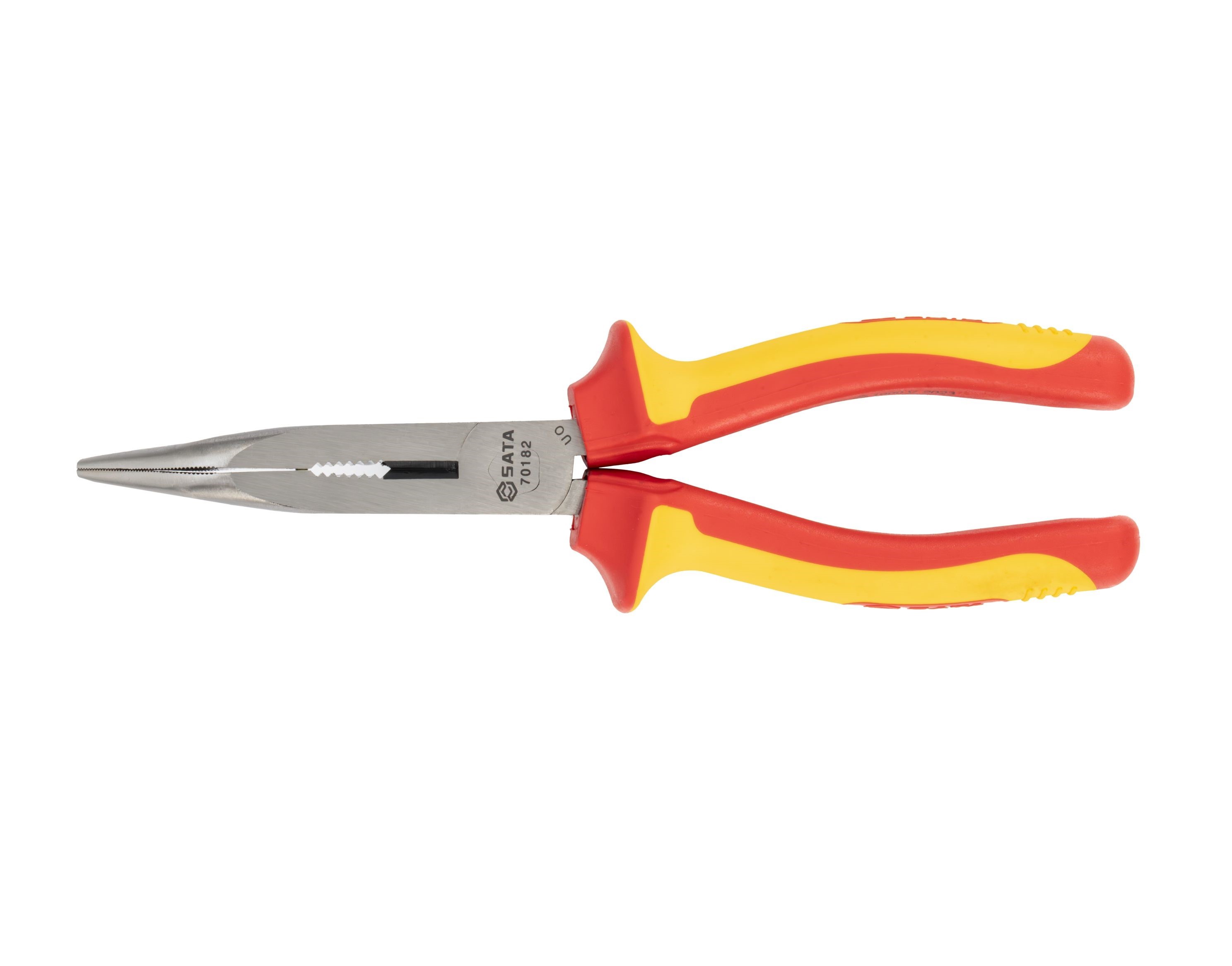 70182 SATA Insulated Bent Long Nose Plier 8"